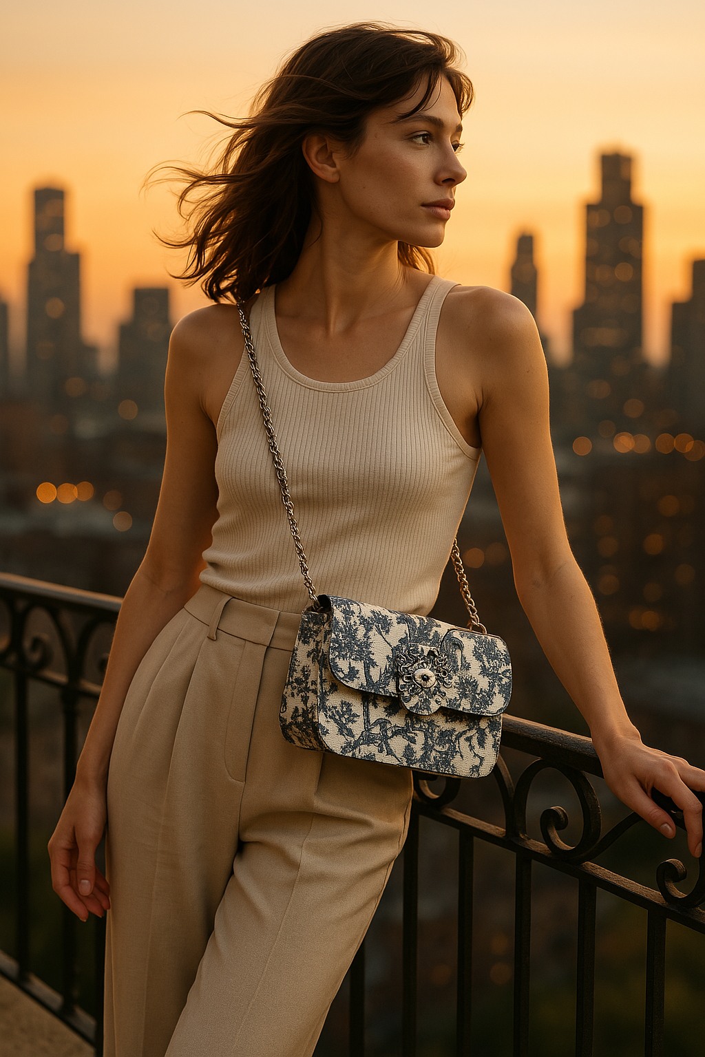 Bmerla Navy Crossbody