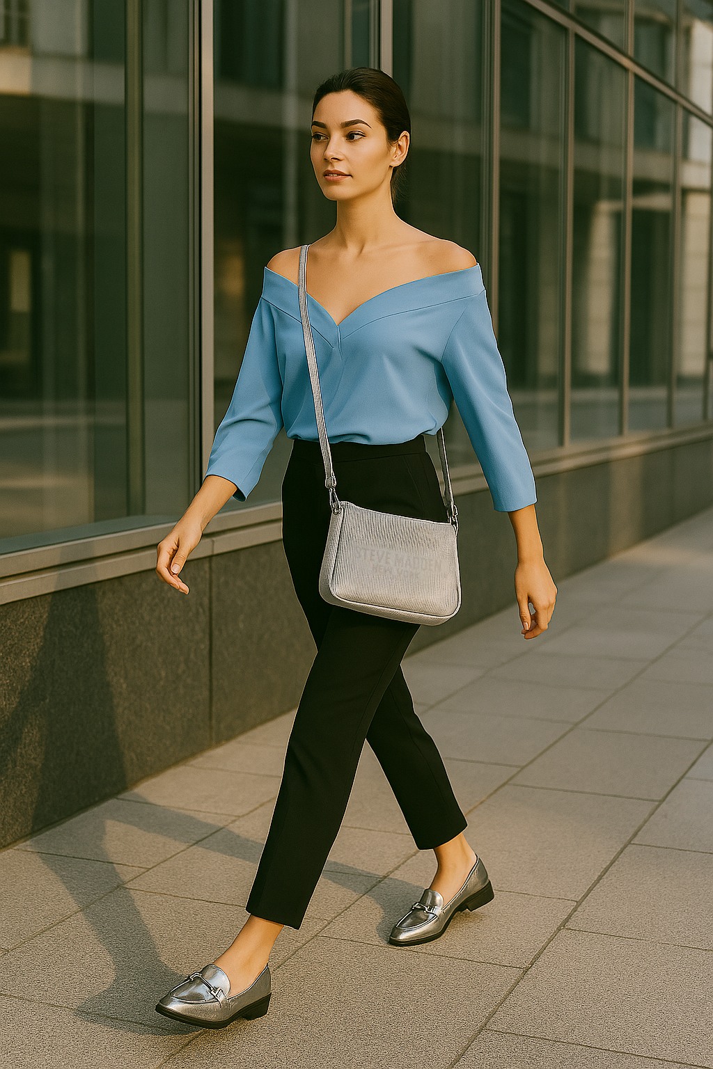 Bnellies Silver Crossbody