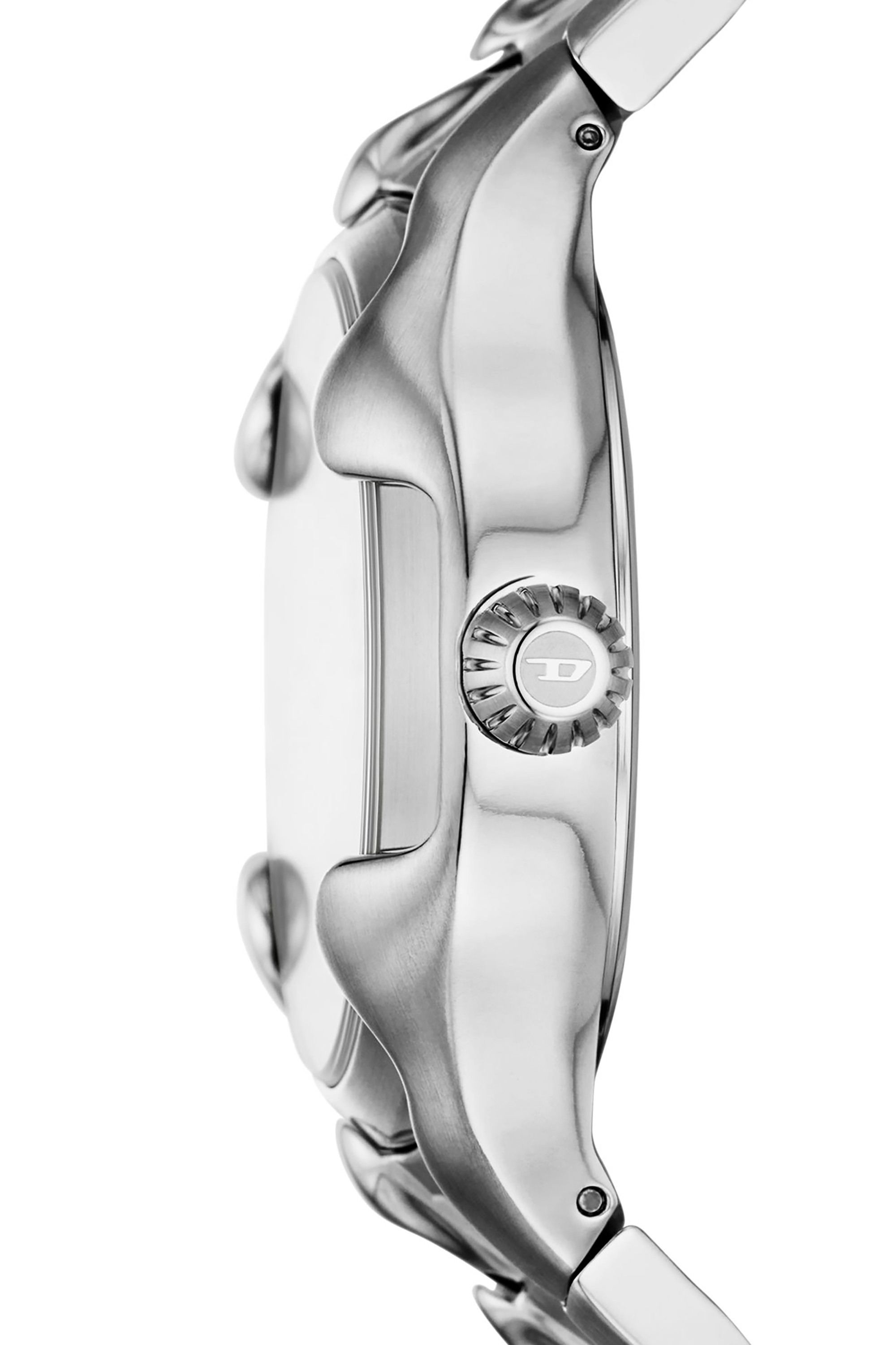 Silver DZ2185- Vert Three-Hand Date Stainless Steel Watch