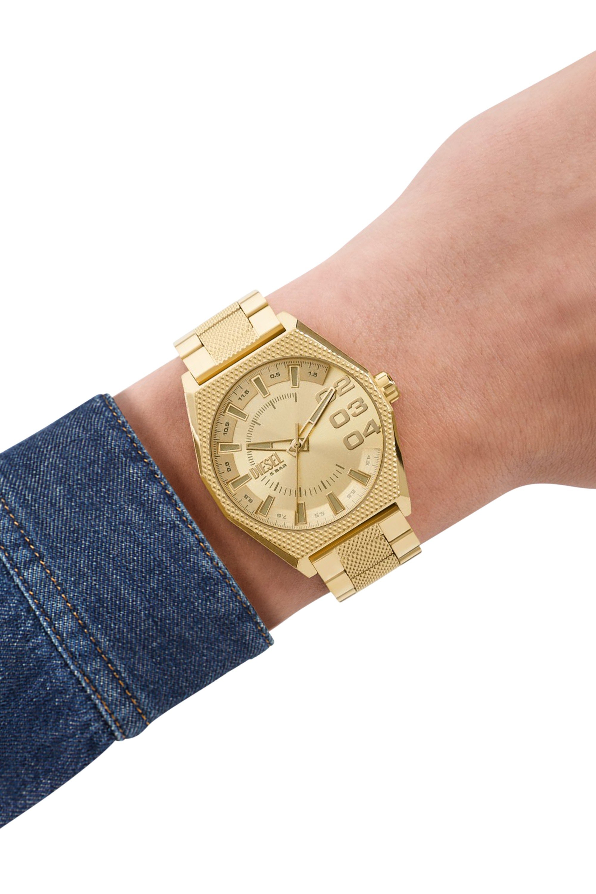 Gold Scraper Stainless Steel Watch
