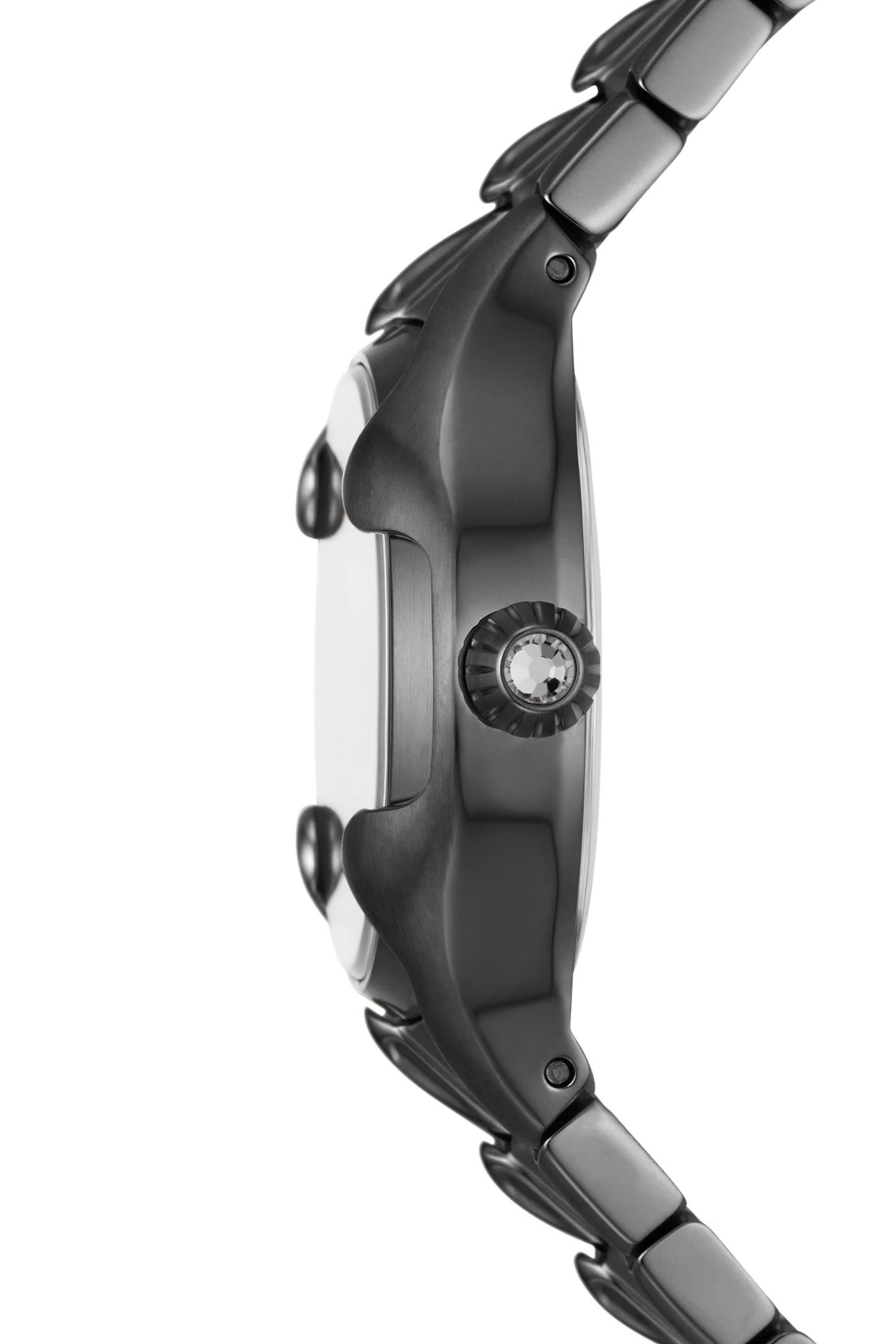 Grey DZ5603- Vert three-hand gunmetal stainless steel watch