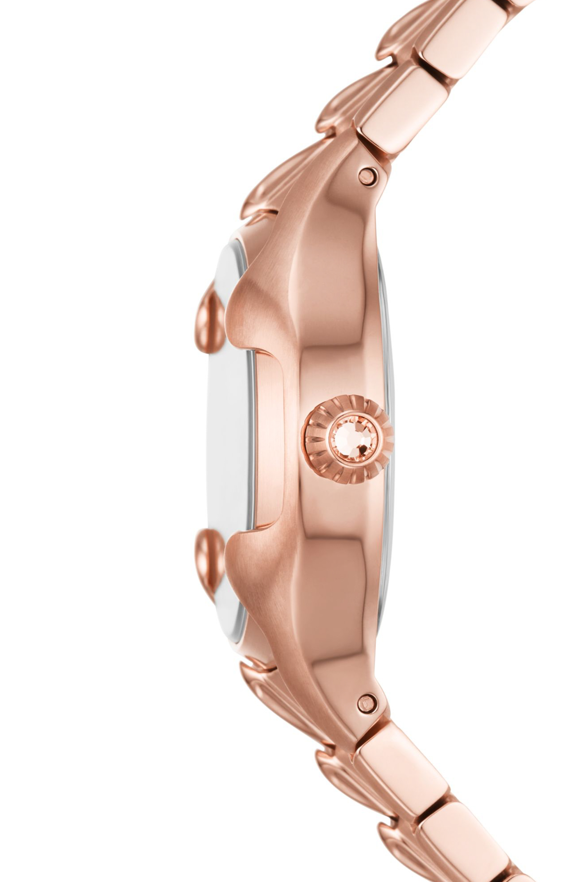 Pink DZ5604- Vert three-hand rose gold-tone stainless steel watch