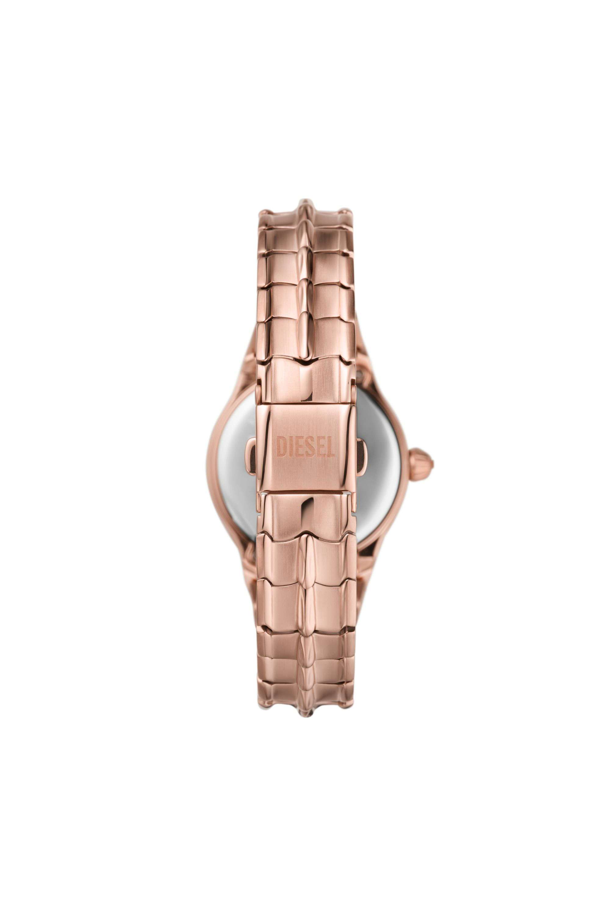 Pink DZ5604- Vert three-hand rose gold-tone stainless steel watch