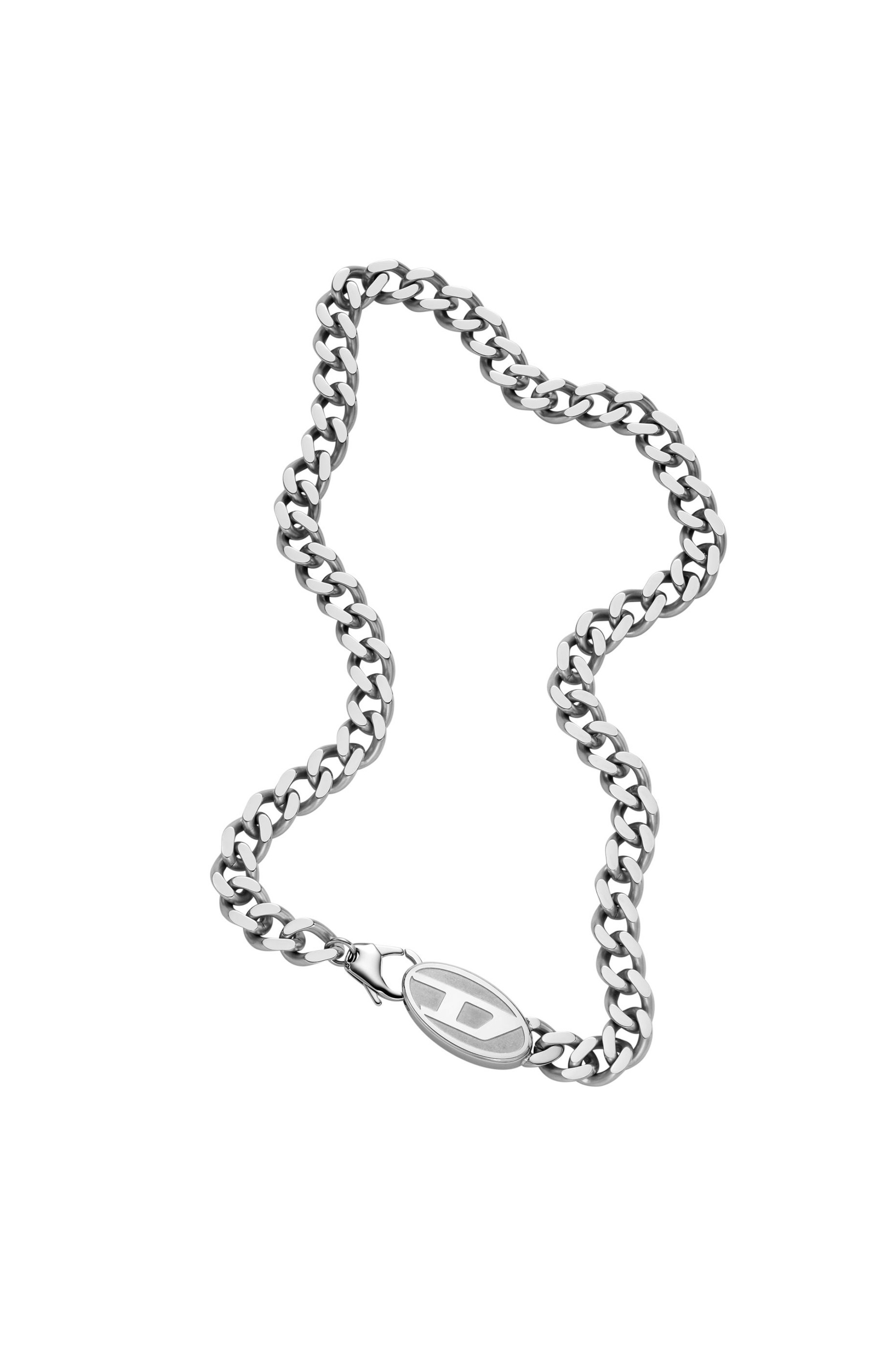 Silver DX1509- Stainless steel chain necklace