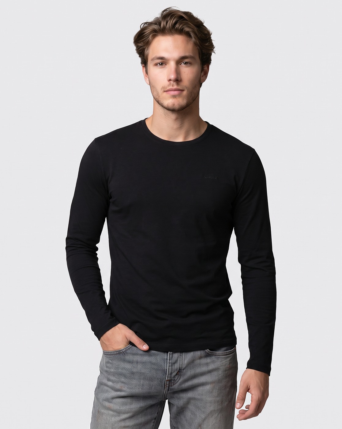 Men's Black Slim Fit T-Shirt