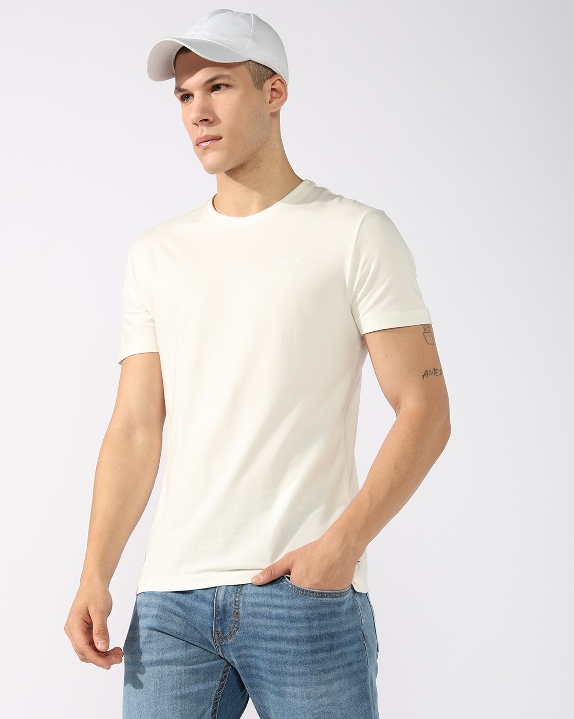 GAS | Slim Fit T-shirt with Bold Logo