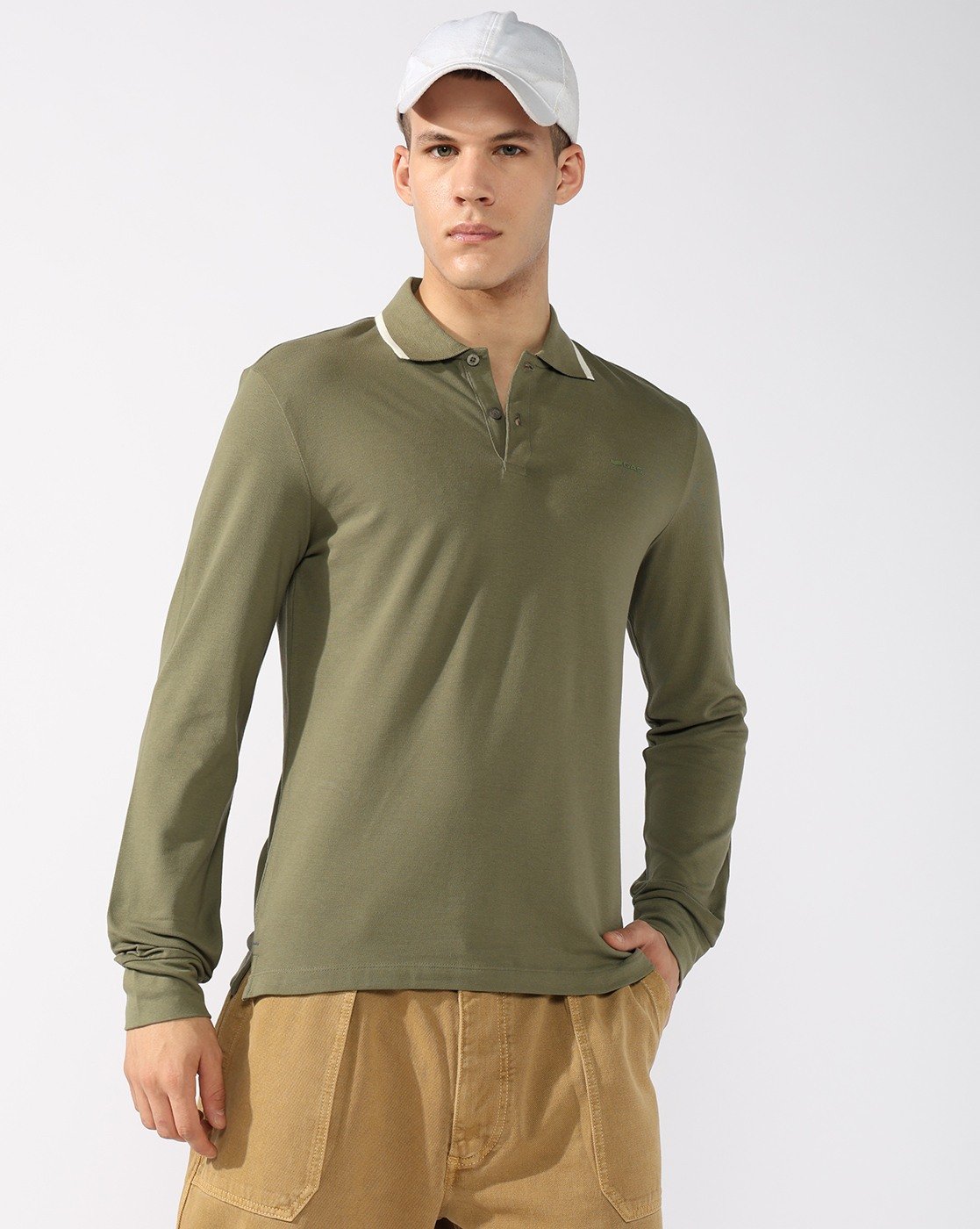 GAS | Slim Fit Polo T-shirt with Bold Logo