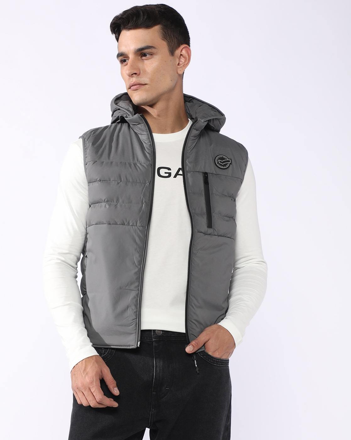 GAS | Slim Fit Jacket with Signature Branding