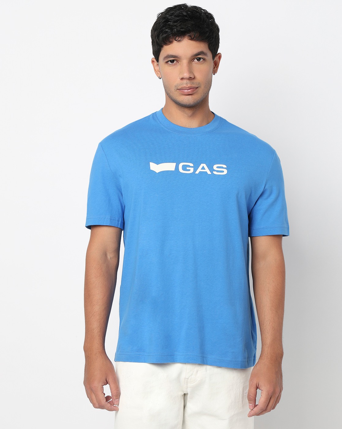 GAS | Regular Fit Crewneck T-Shirt with Signature Branding
