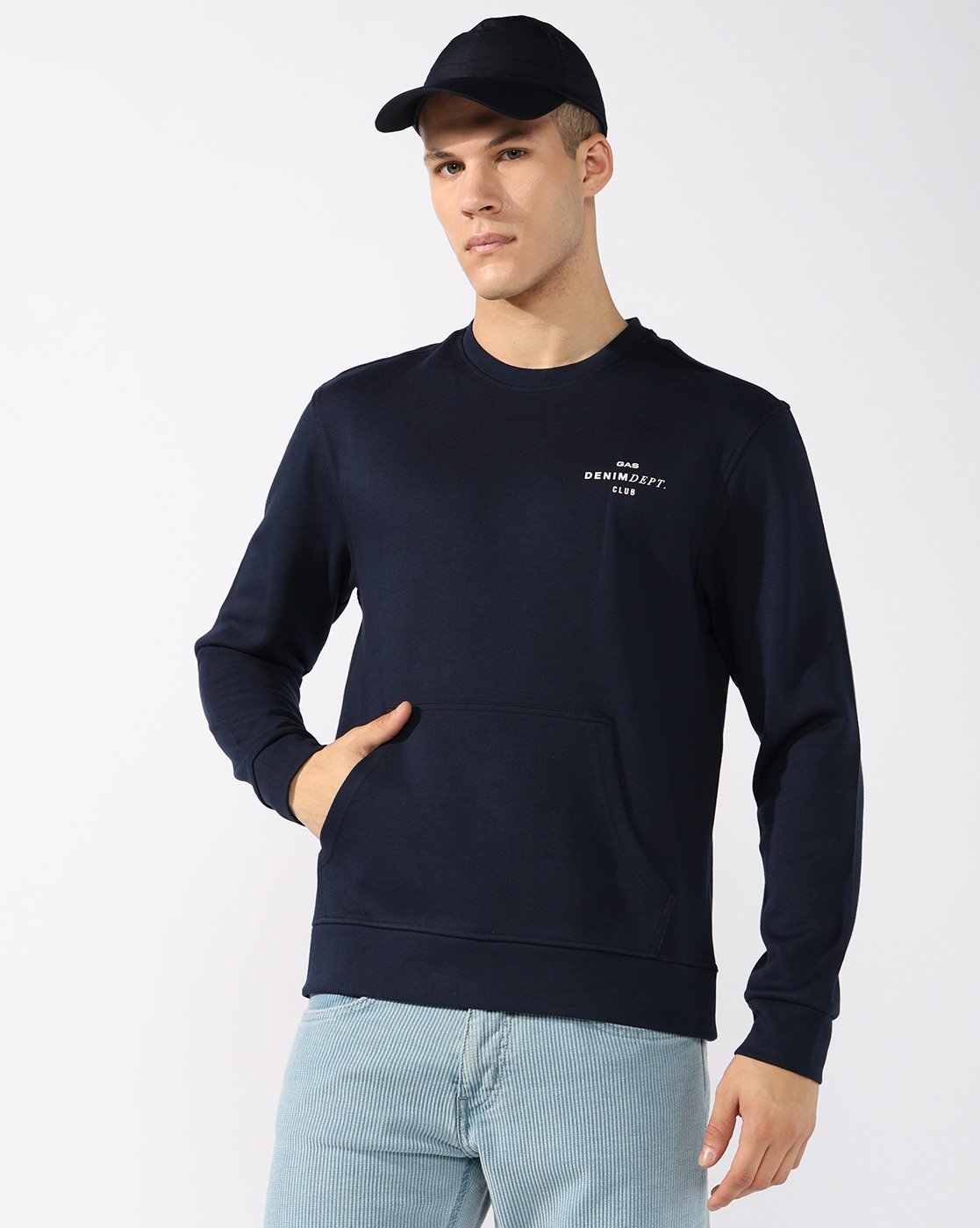 GAS | Regular Fit Sweatshirt with Signature Branding