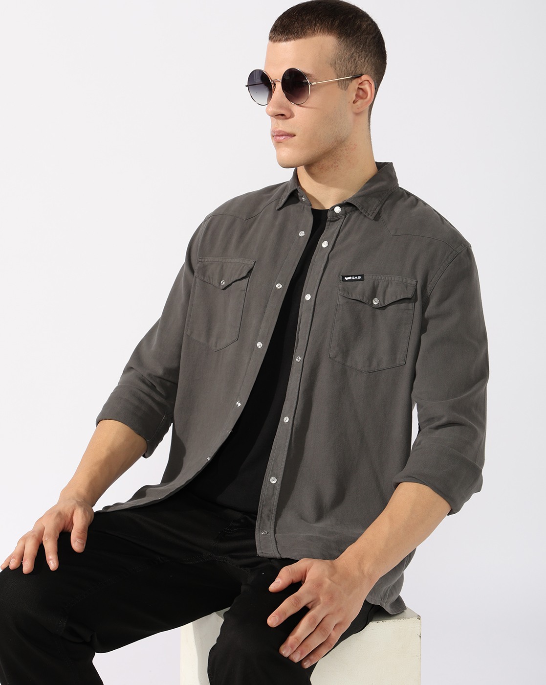 GAS | Regular Fit Shirt with Signature Branding