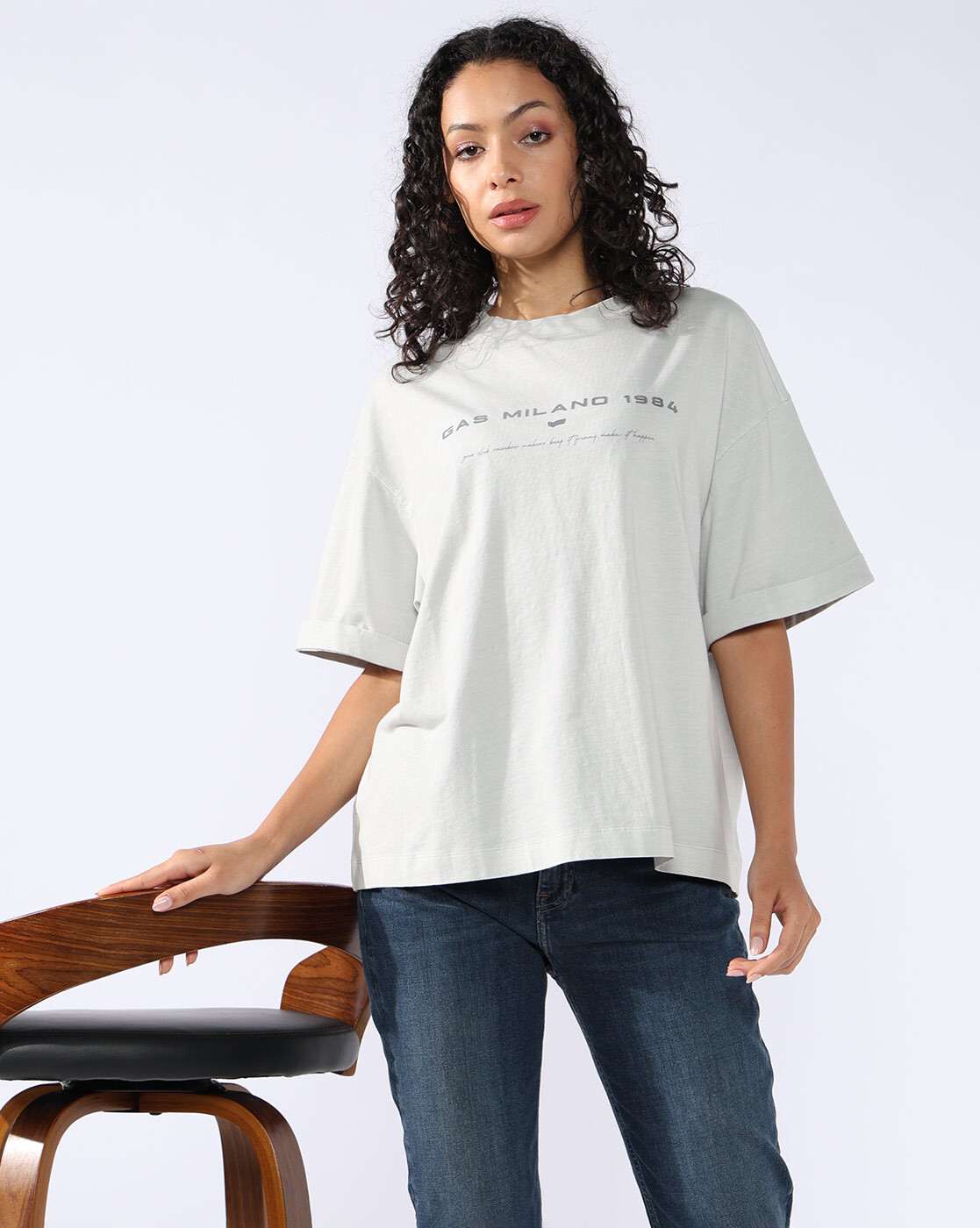 GAS | GAS Relaxed Fit T-shirt with Bold Logo