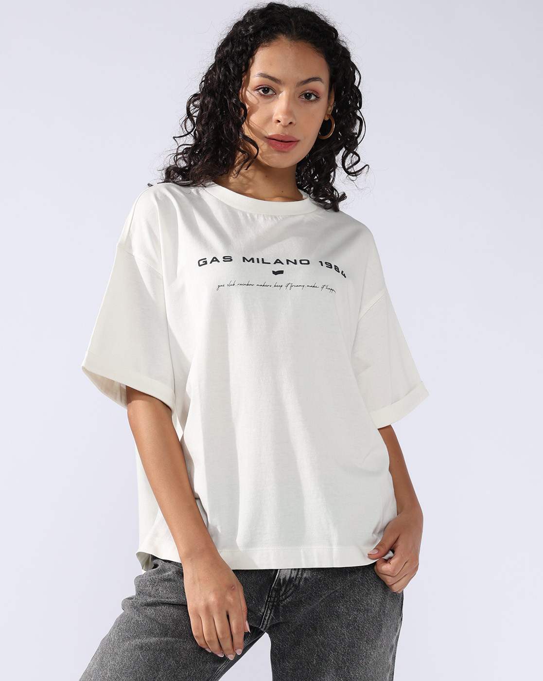 GAS | GAS Relaxed Fit T-shirt with Bold Logo