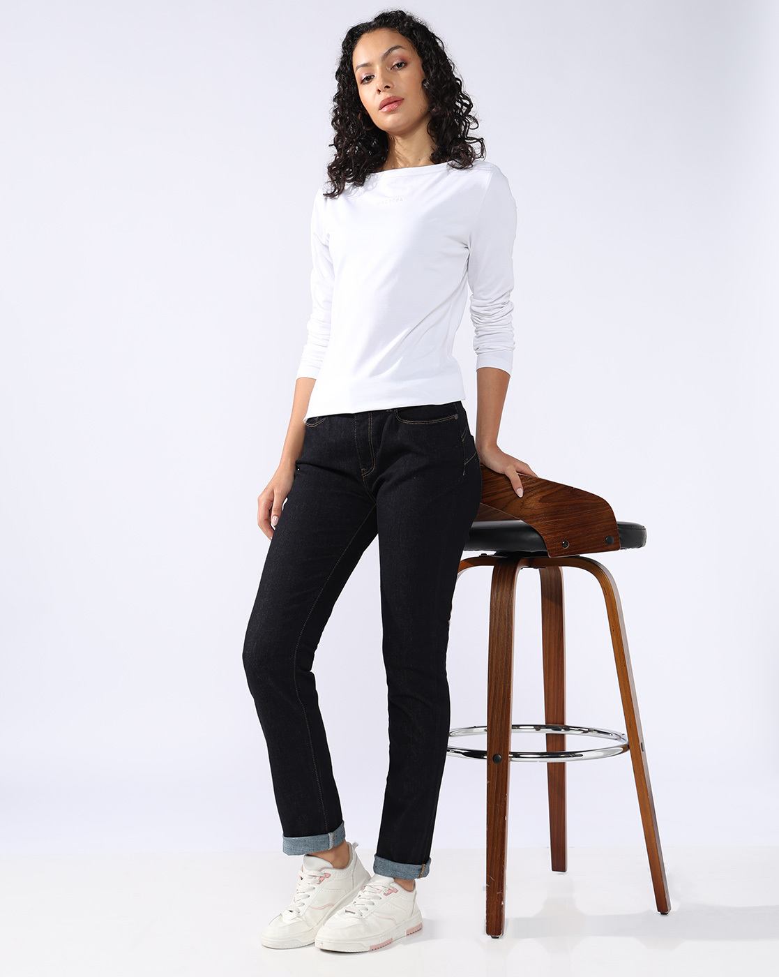 GAS | Women Slim Fit Britty Up Z Crop Split Jeans