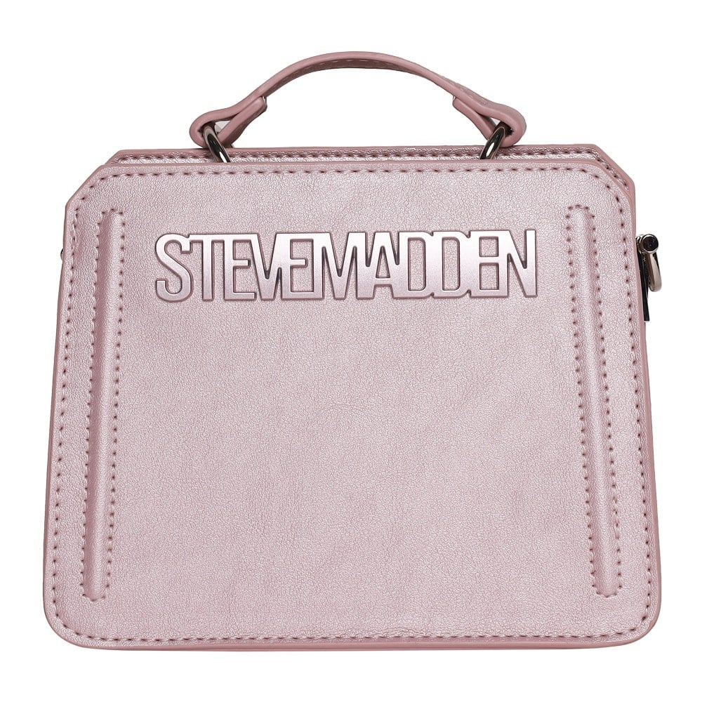 Bevelymm Pink Metallic Satchel