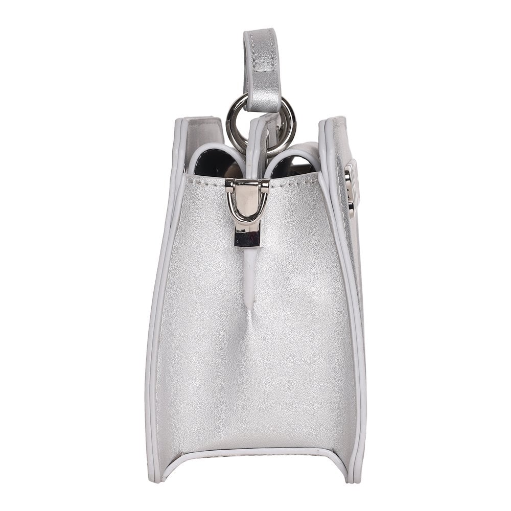 Bevelymm Silver Satchel
