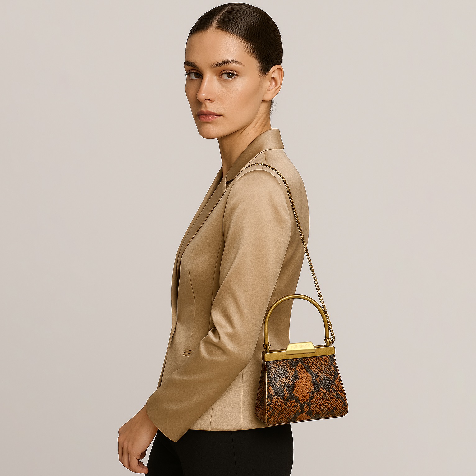 BELLOO Brown Satchel