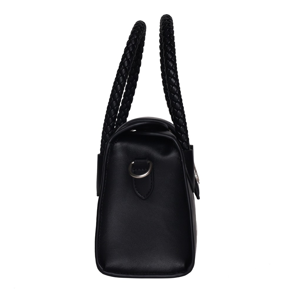 Bohan Black-Silver Satchel