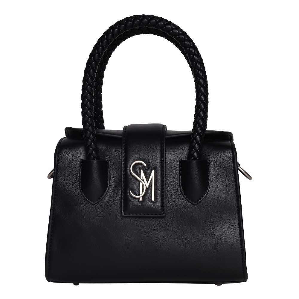 Bohan Black-Silver Satchel