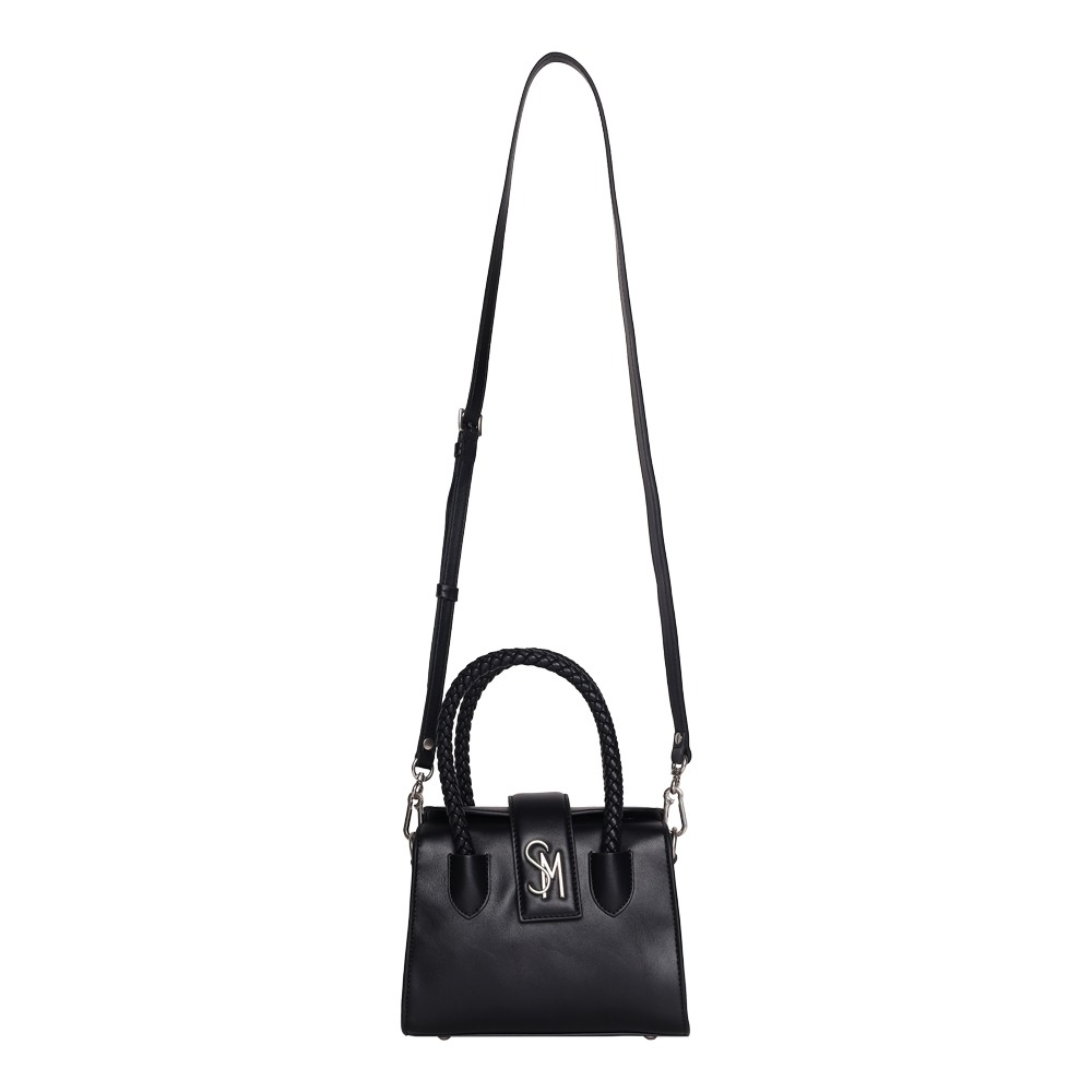 Bohan Black-Silver Satchel