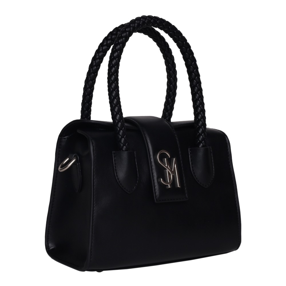 Bohan Black-Silver Satchel