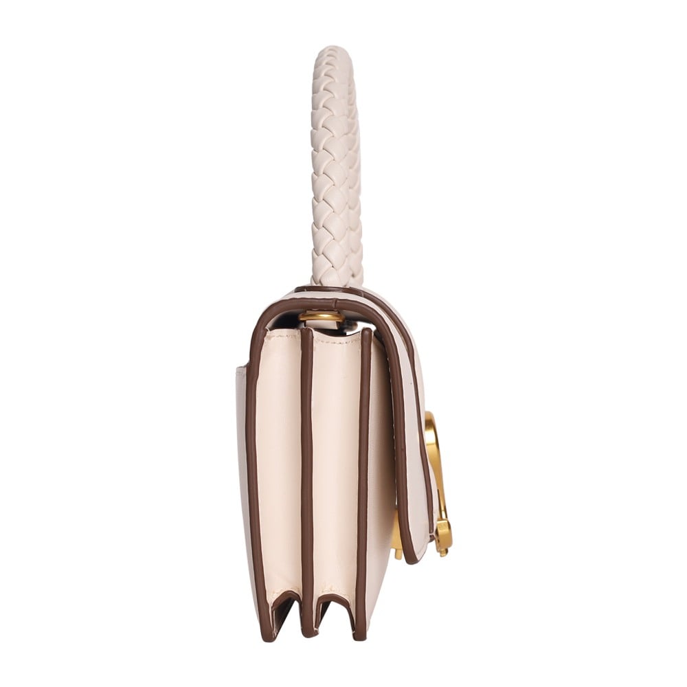 Brage Bone-Gold Satchel