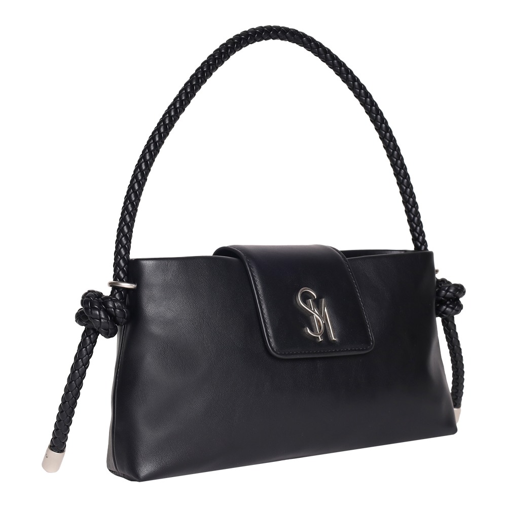 Brooks Black-Silver Crossbody
