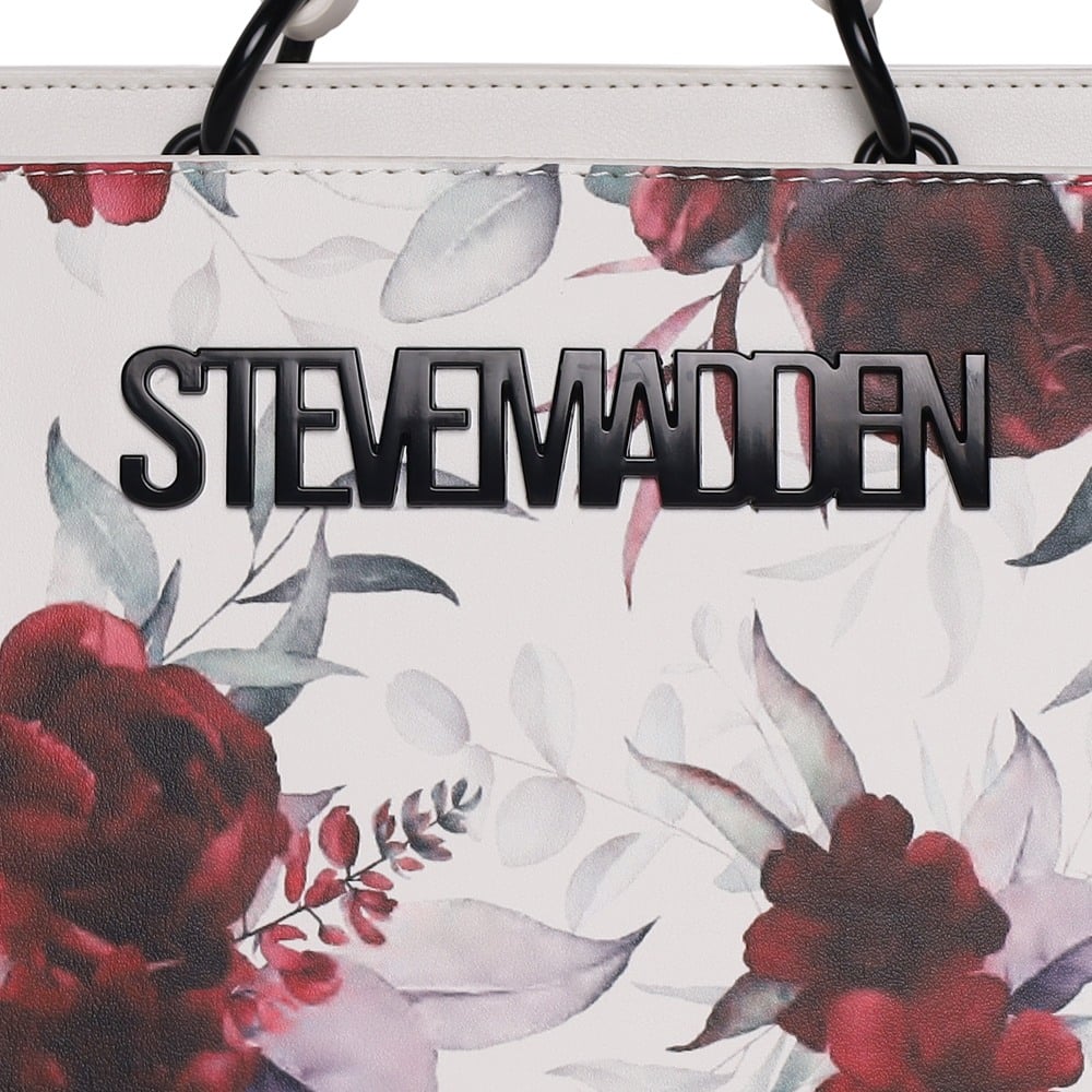 Bevelin Floral White-Multi Satchel