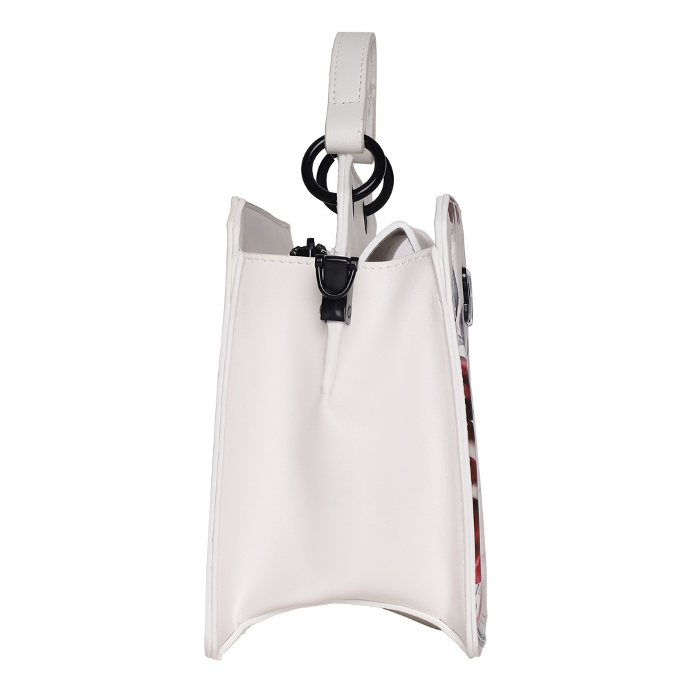 Bevelin Floral White-Multi Satchel