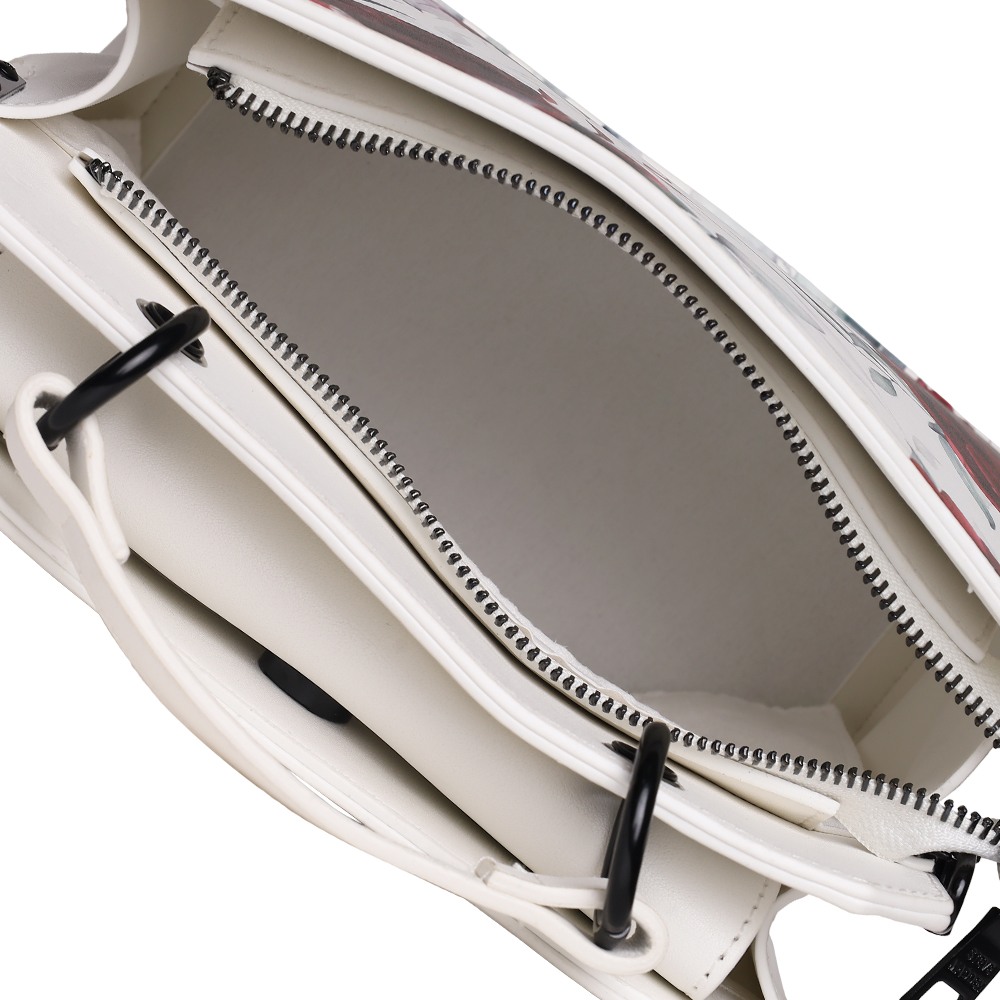 Bevelin Floral White-Multi Satchel