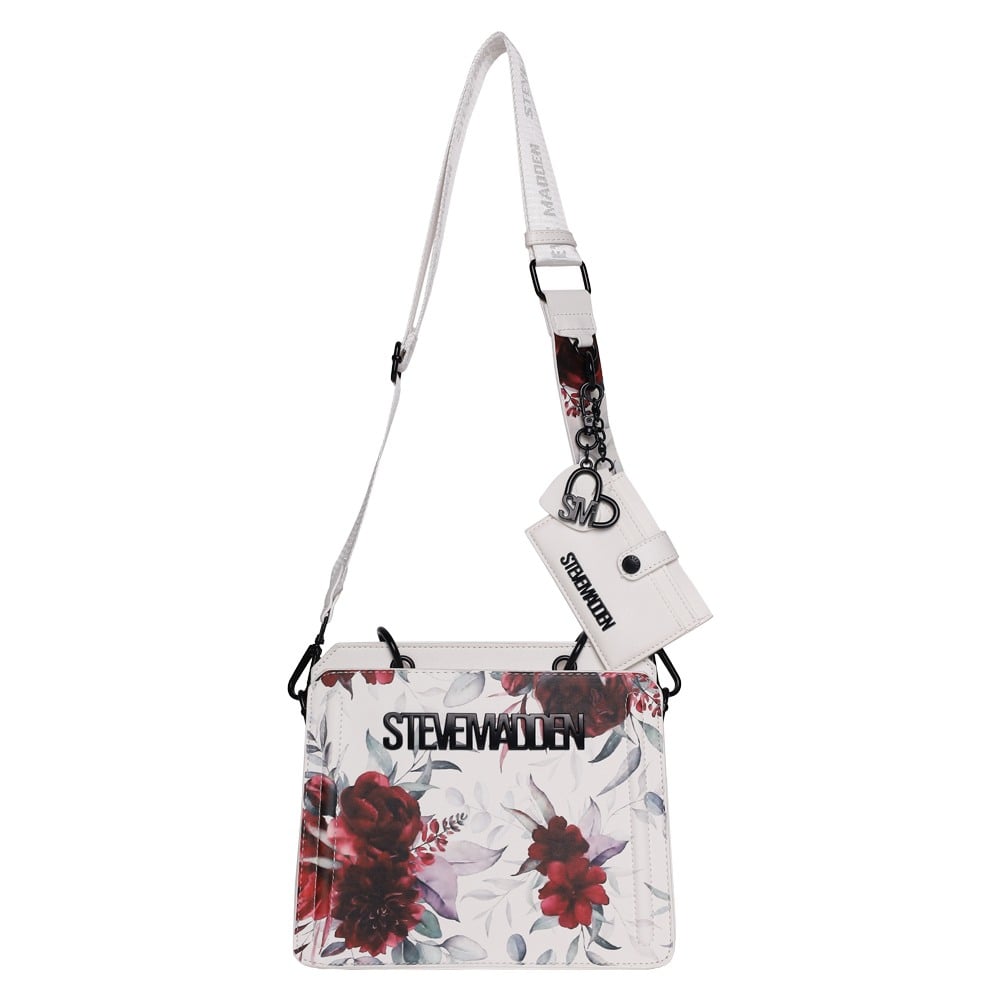 Bevelin Floral White-Multi Satchel