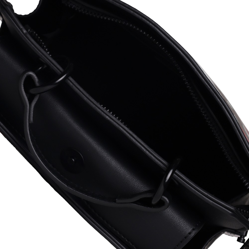 Bevelin Floral Black Satchel
