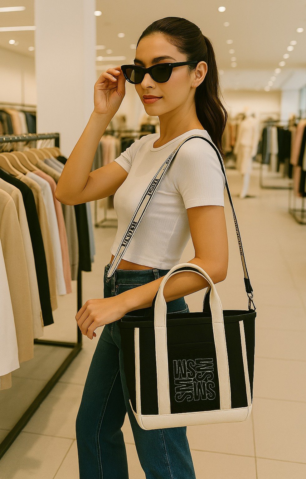 Briser 2 Black-Multi Tote