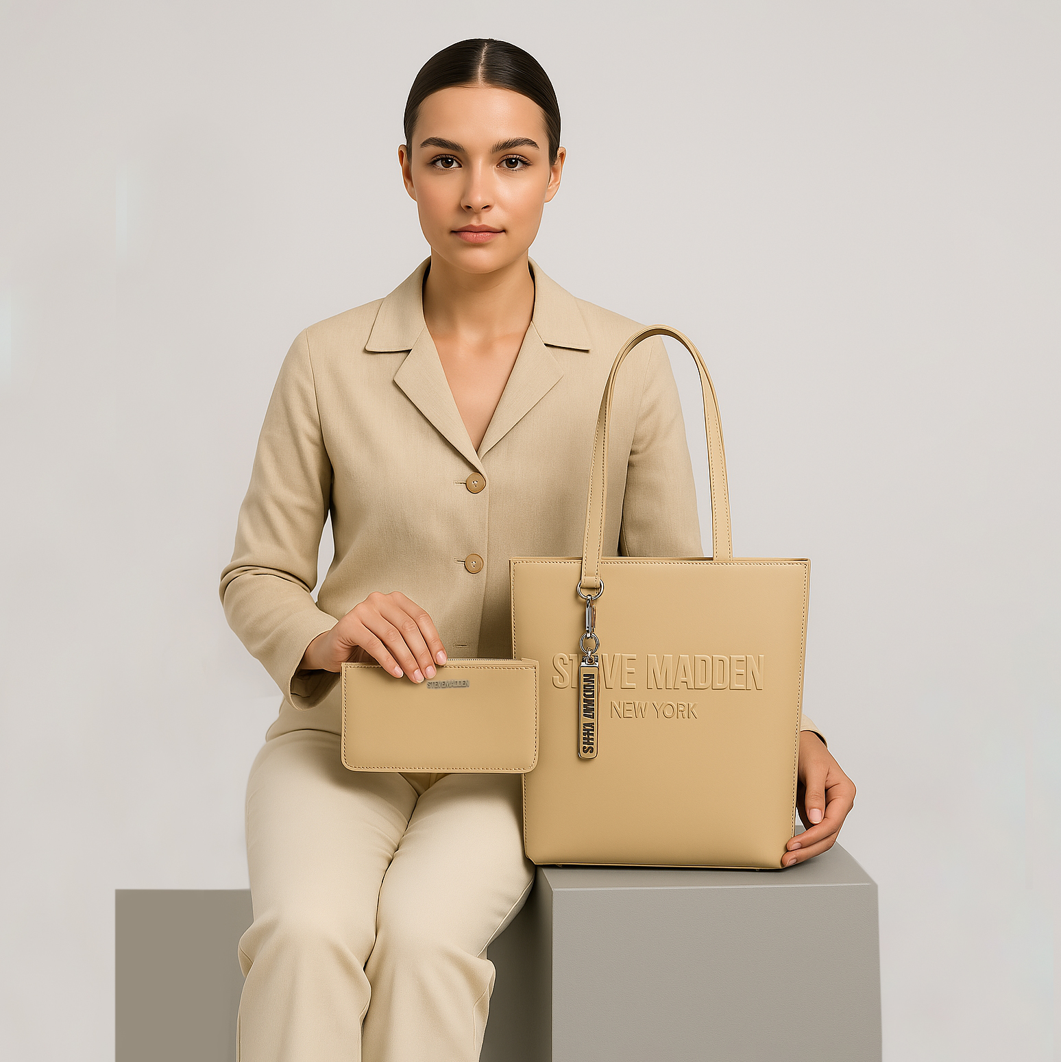 BILLIE Khaki Tote