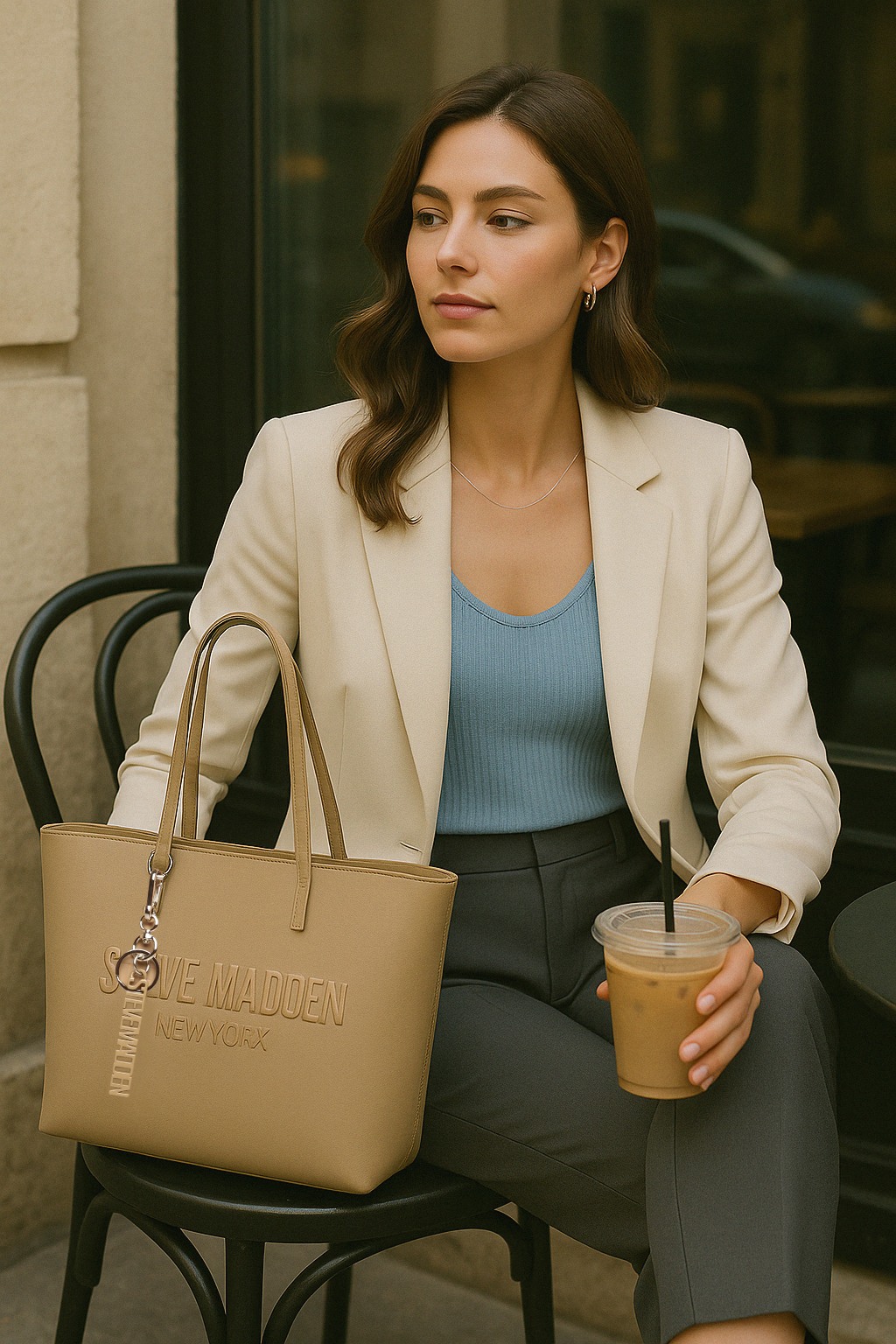 BLESSIN Khaki Tote