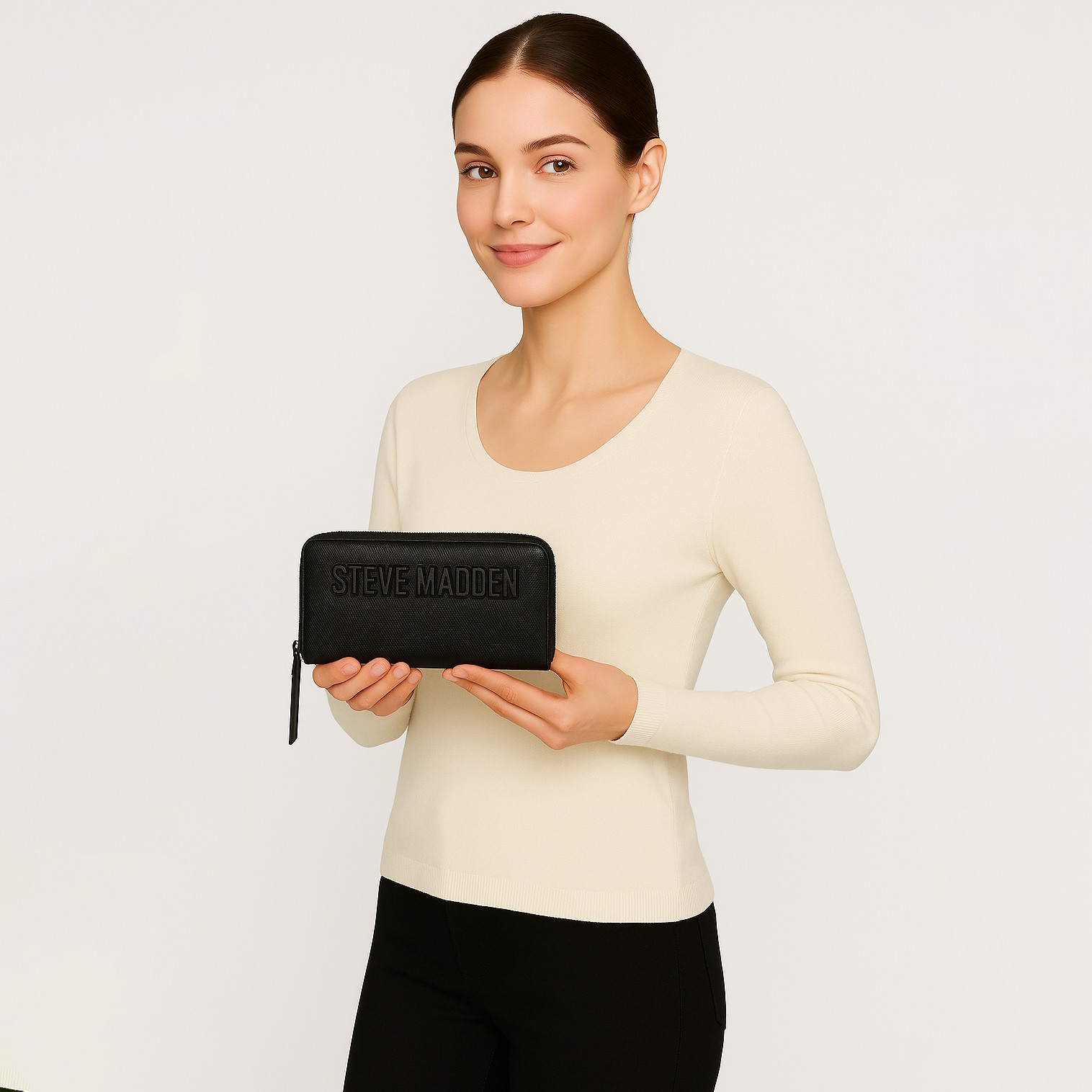 BOTON Black Clutches & Wallets