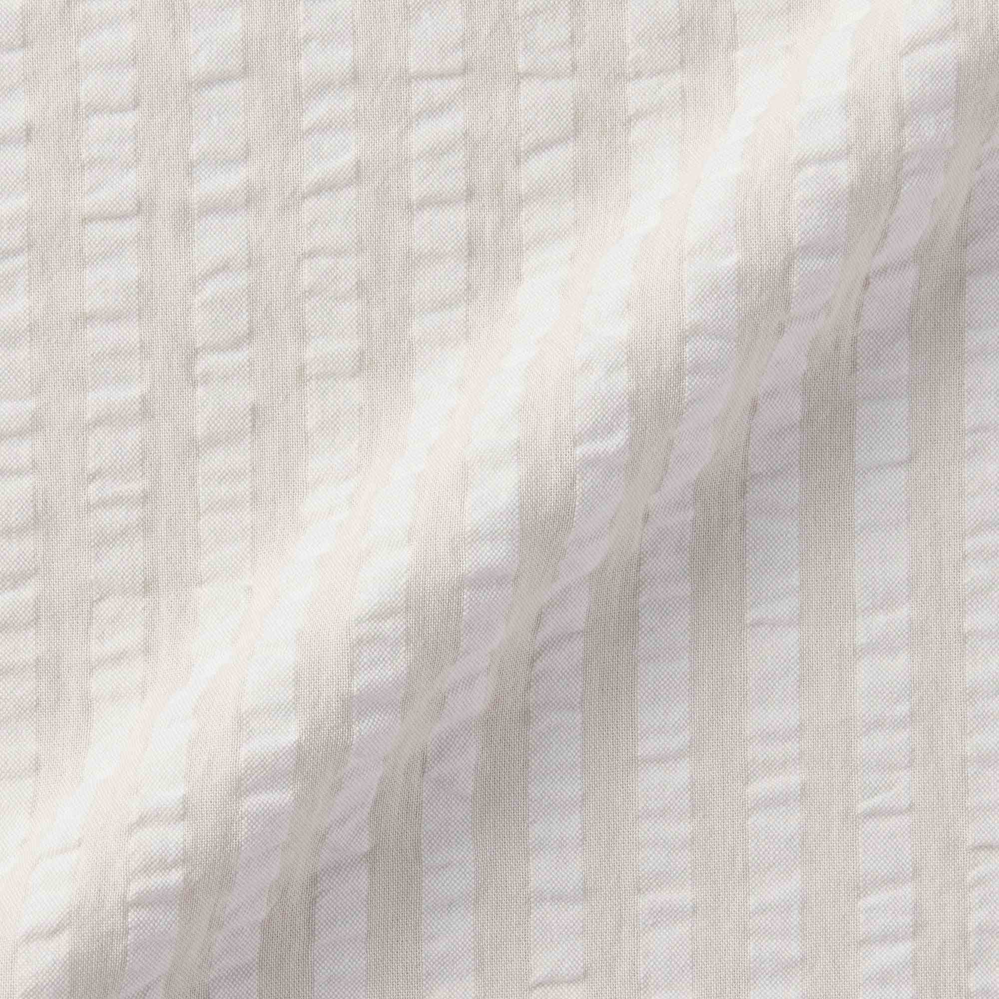 COTTON SEERSUCKER - DUVET COVER - 230X210 CM/ LIGHT BEIGE