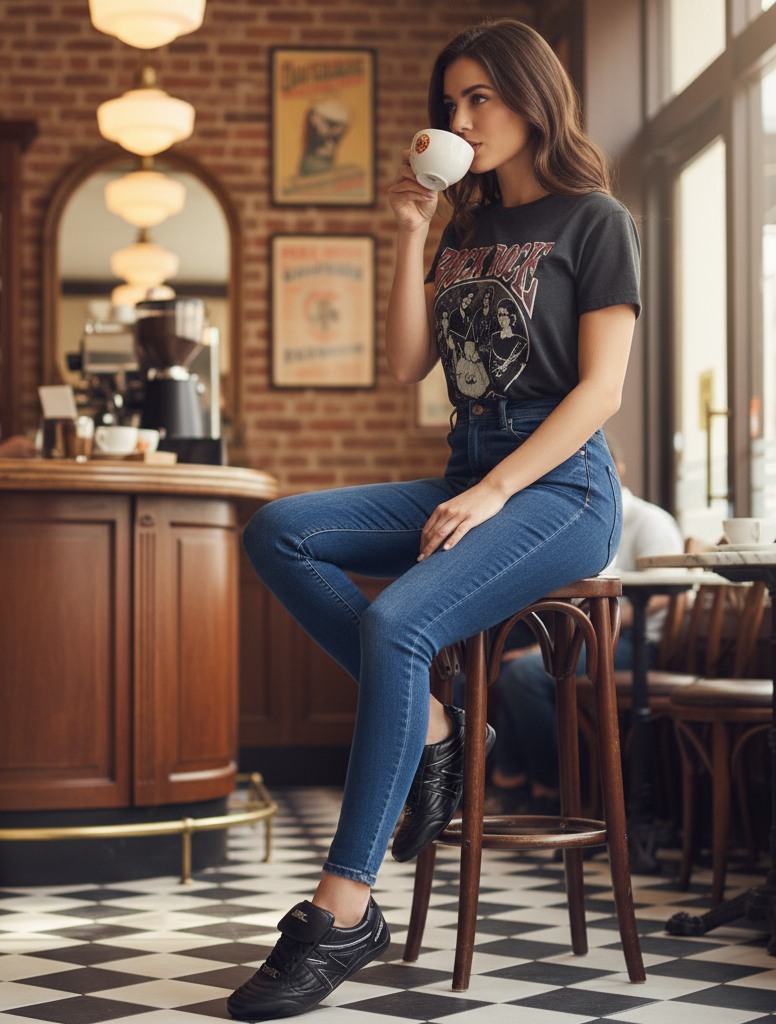 Freekick Black-Silver Sneakers