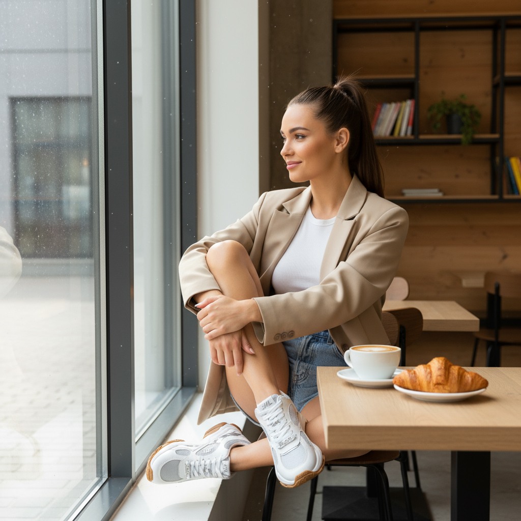MADHOUSE White/Silver Sneakers