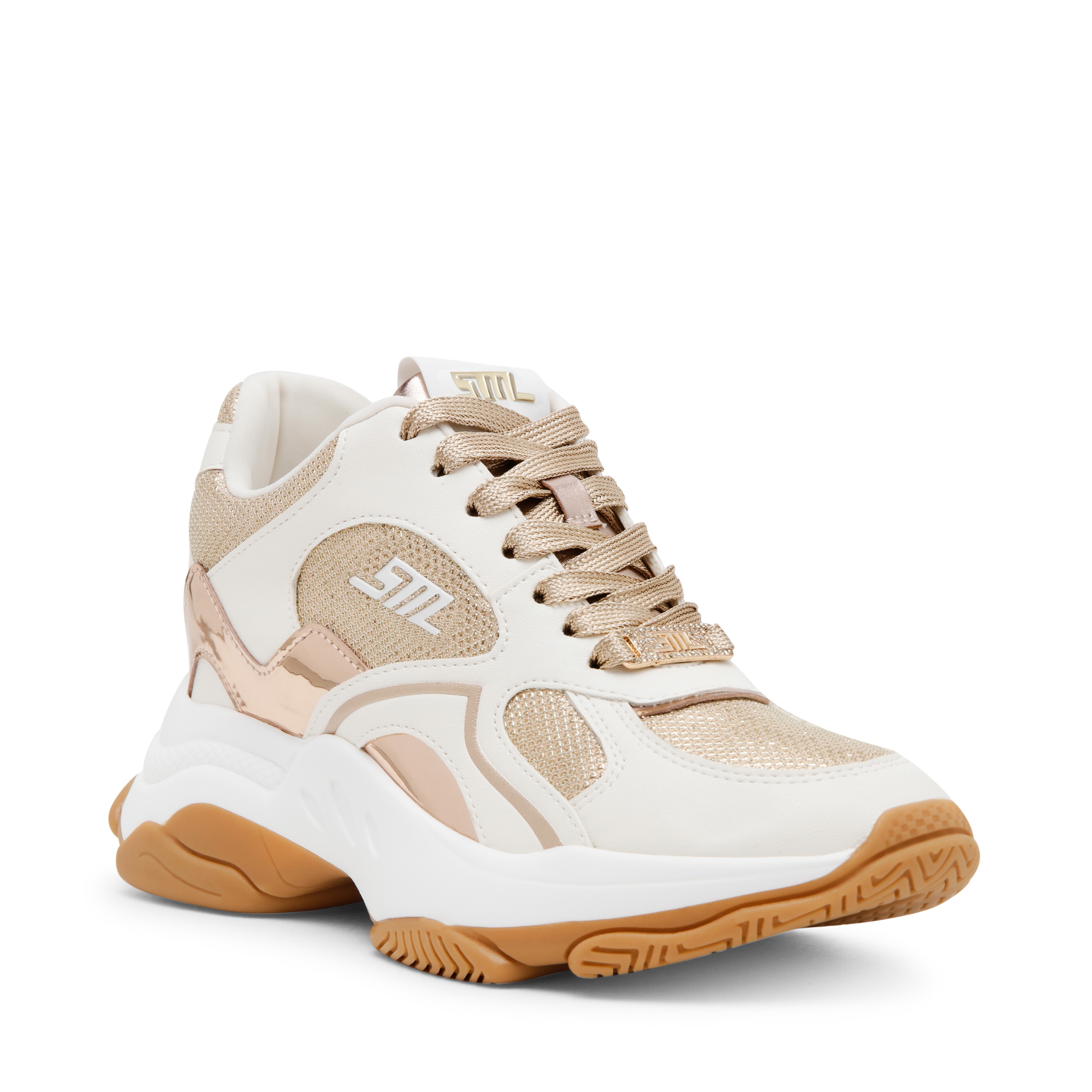 MADHOUSE Cream Rose Gold Sneakers