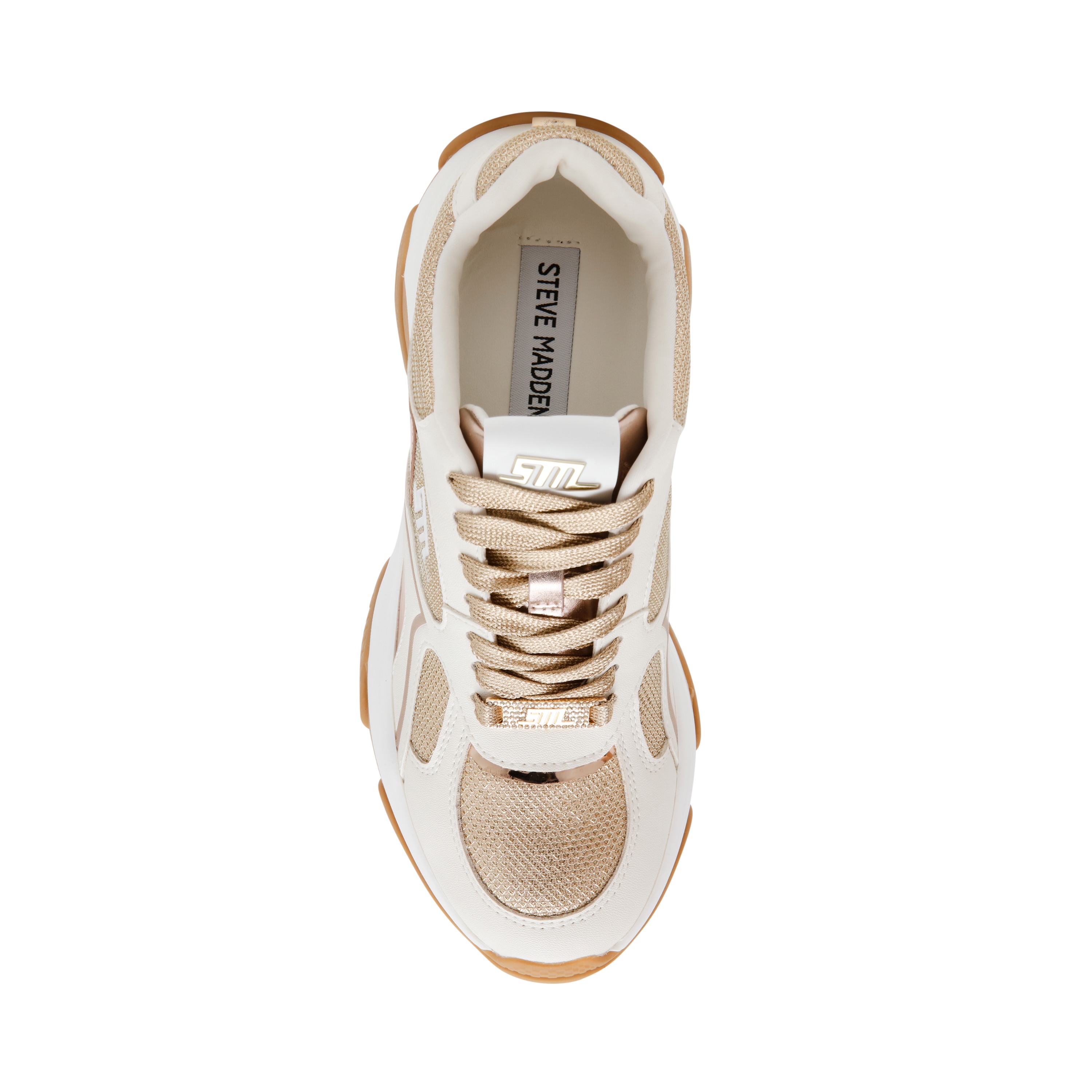 MADHOUSE Cream Rose Gold Sneakers