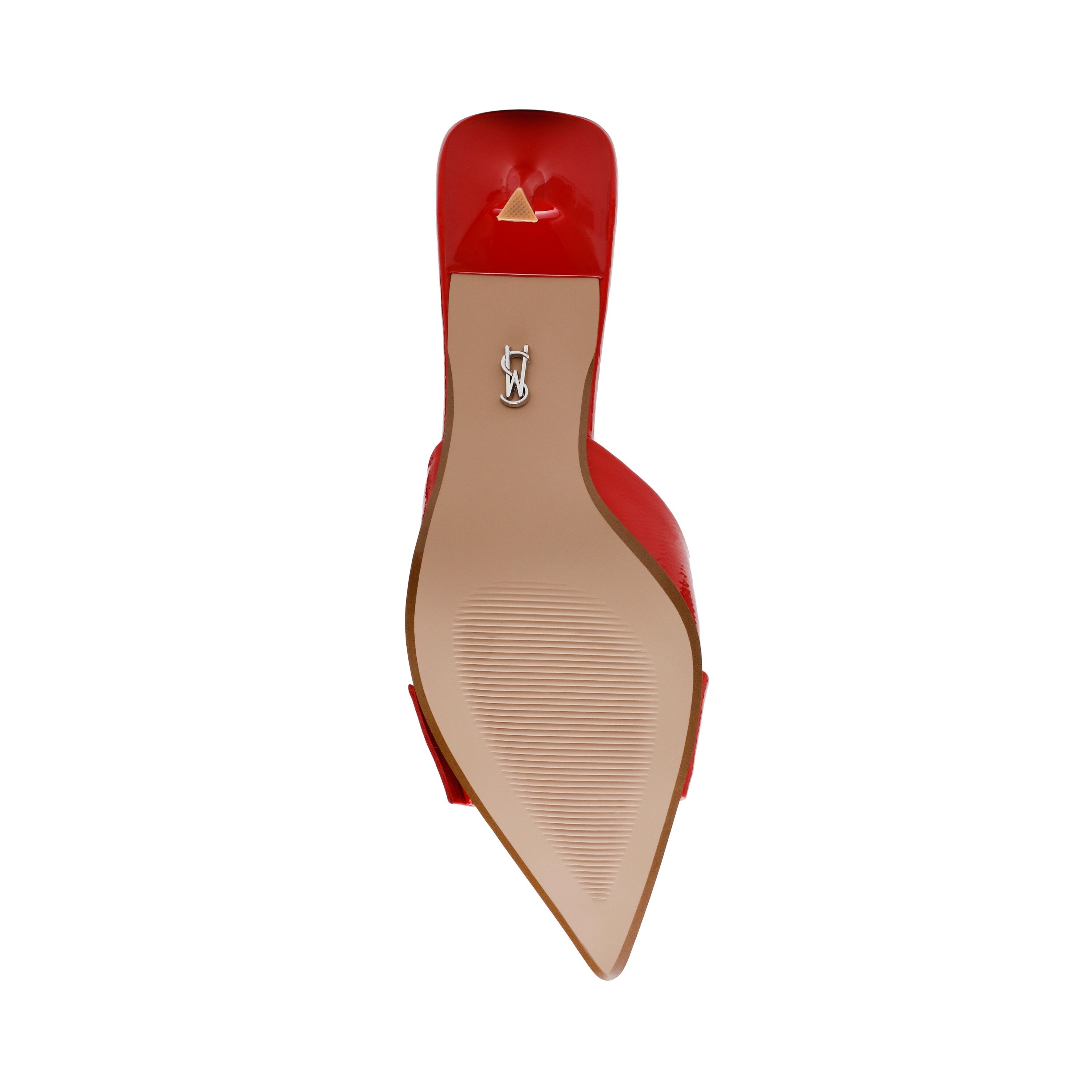 Hiatus Red Crinkle Patent Pumps