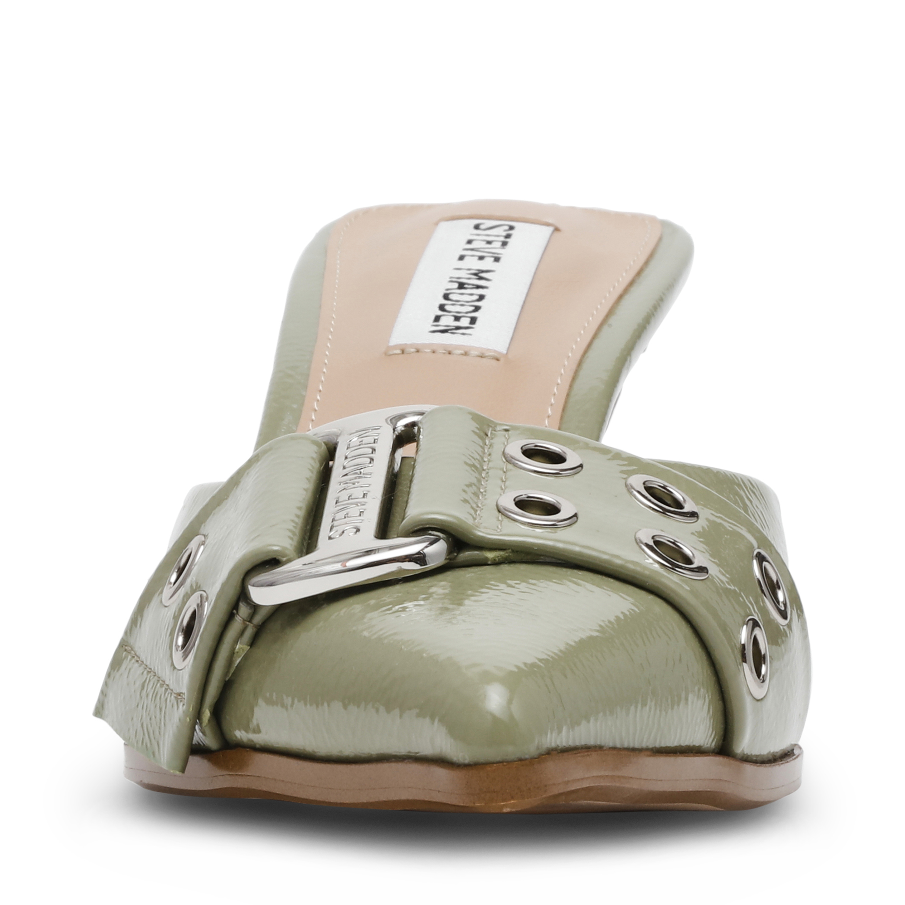 Hiatus Sage Crinkle Patent Pumps