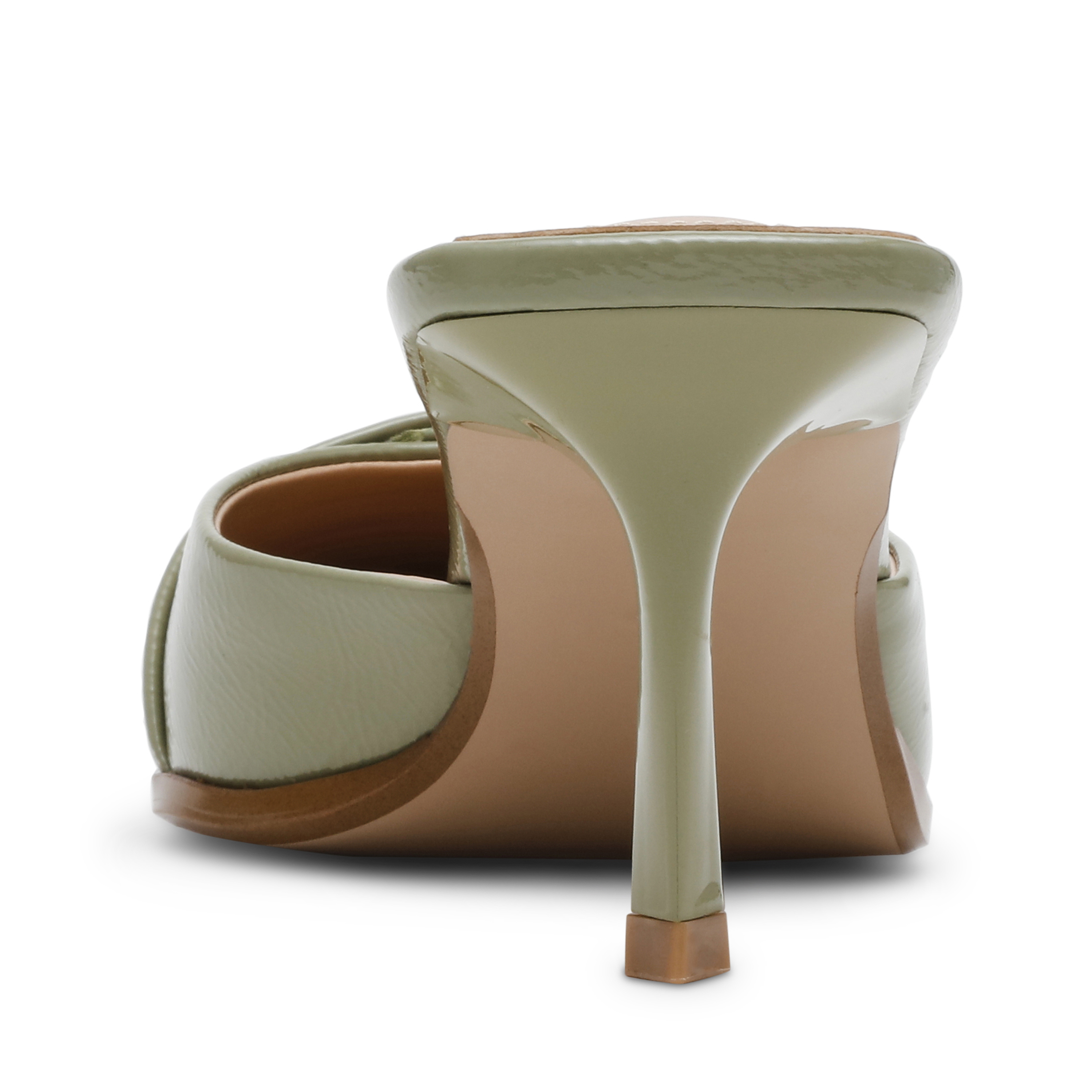 Hiatus Sage Crinkle Patent Pumps