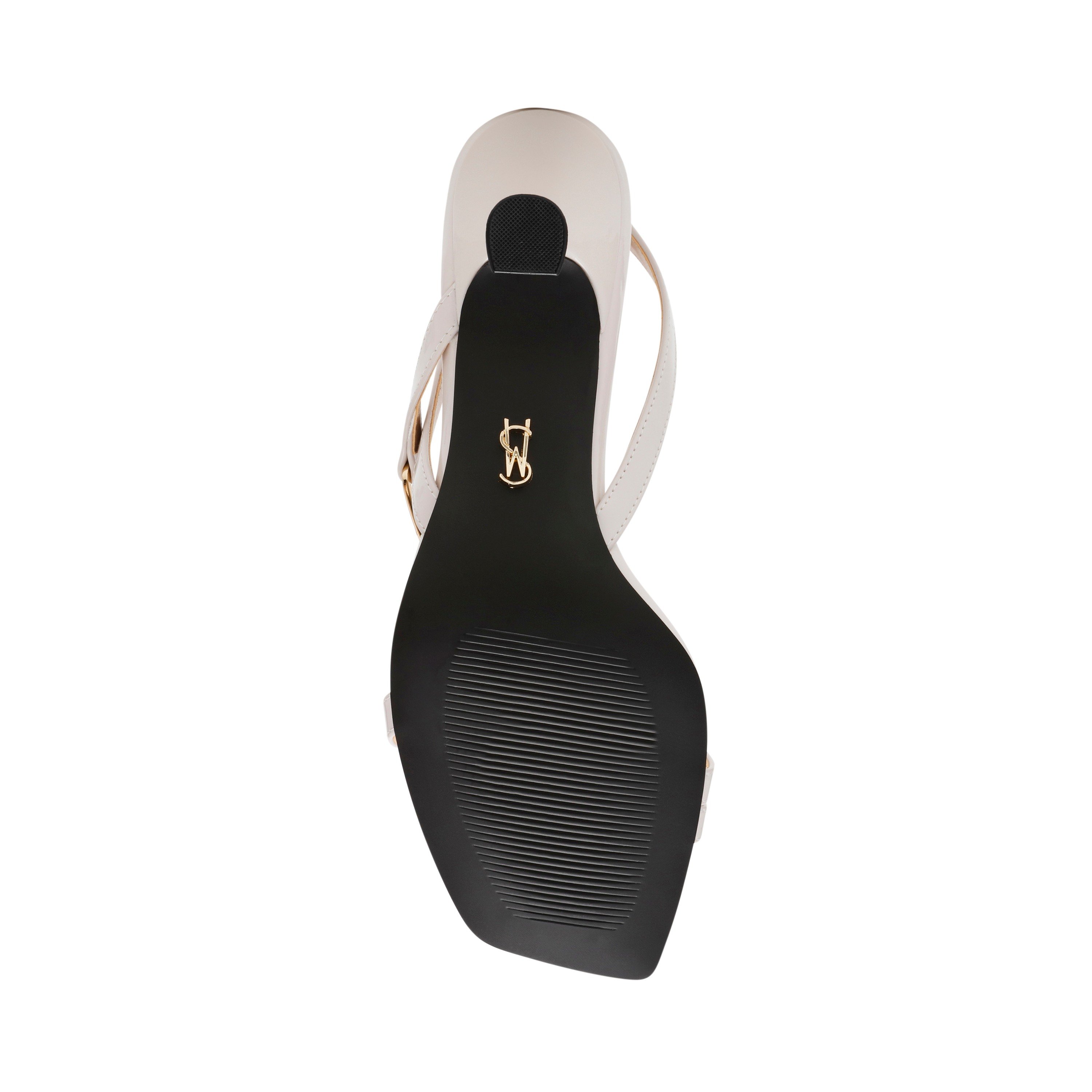 Infuzer White Patent Heels Sandals