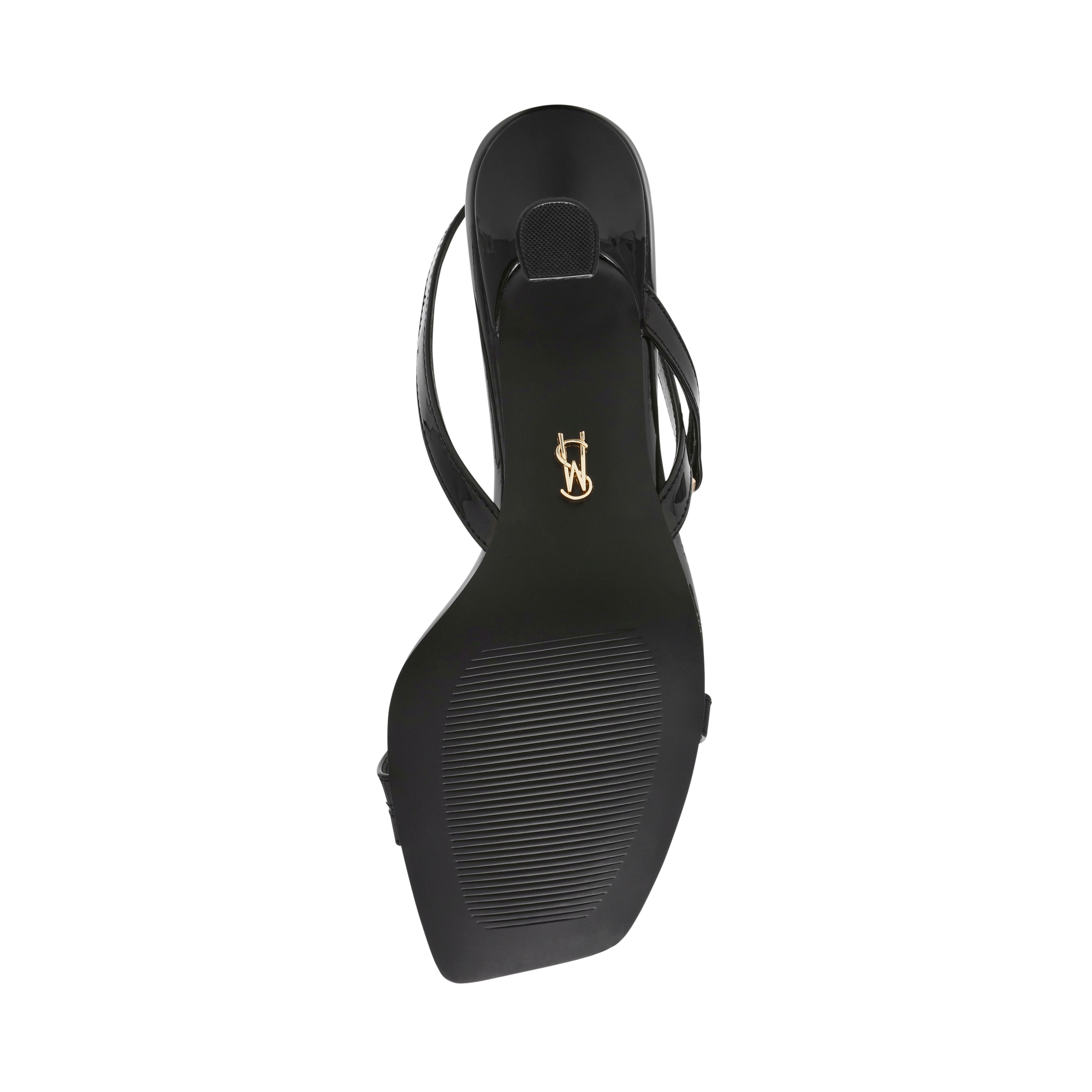 Infuzer Black Patent Heels Sandals