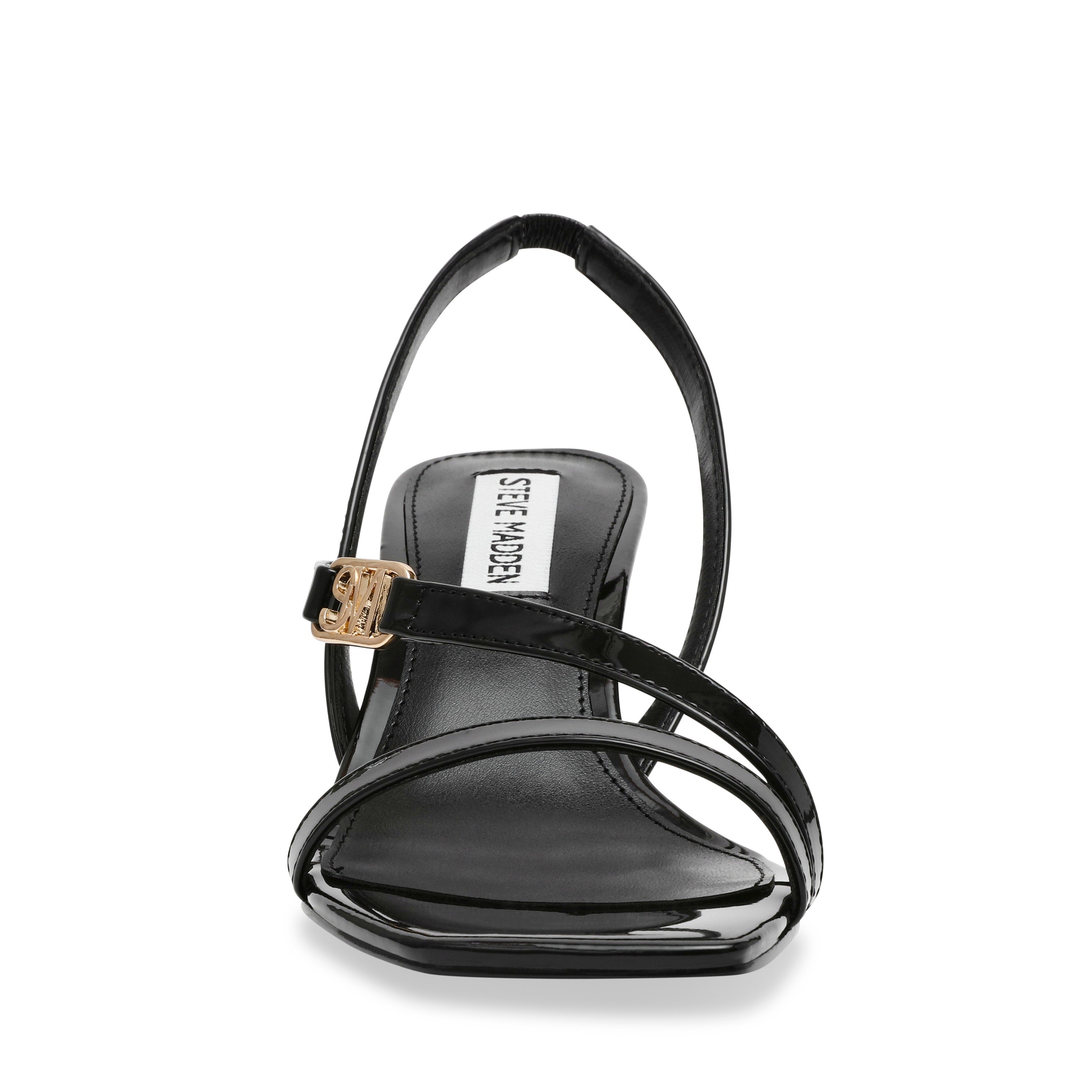 Infuzer Black Patent Heels Sandals