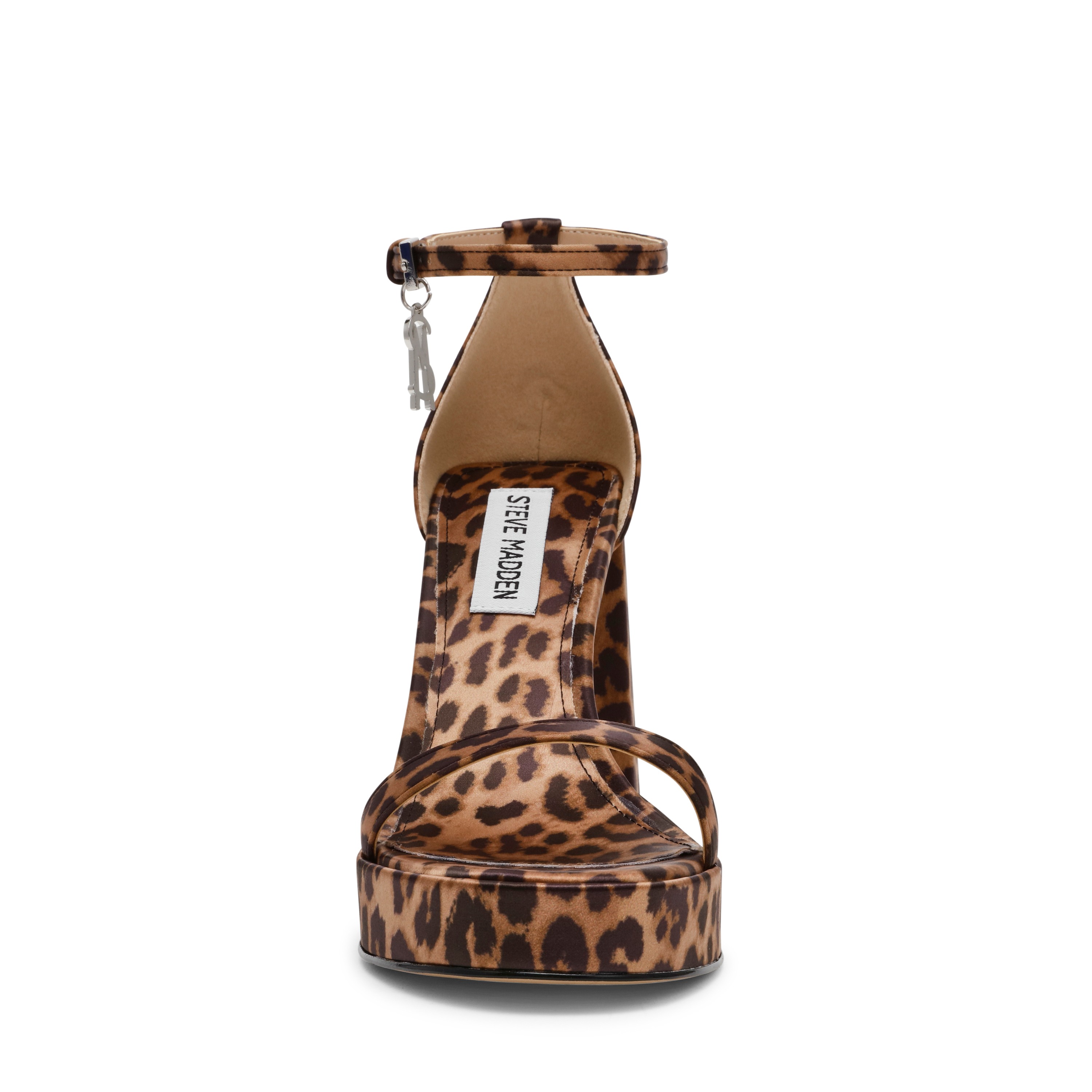 VERONIKA Leopard Satin Heel Sandals