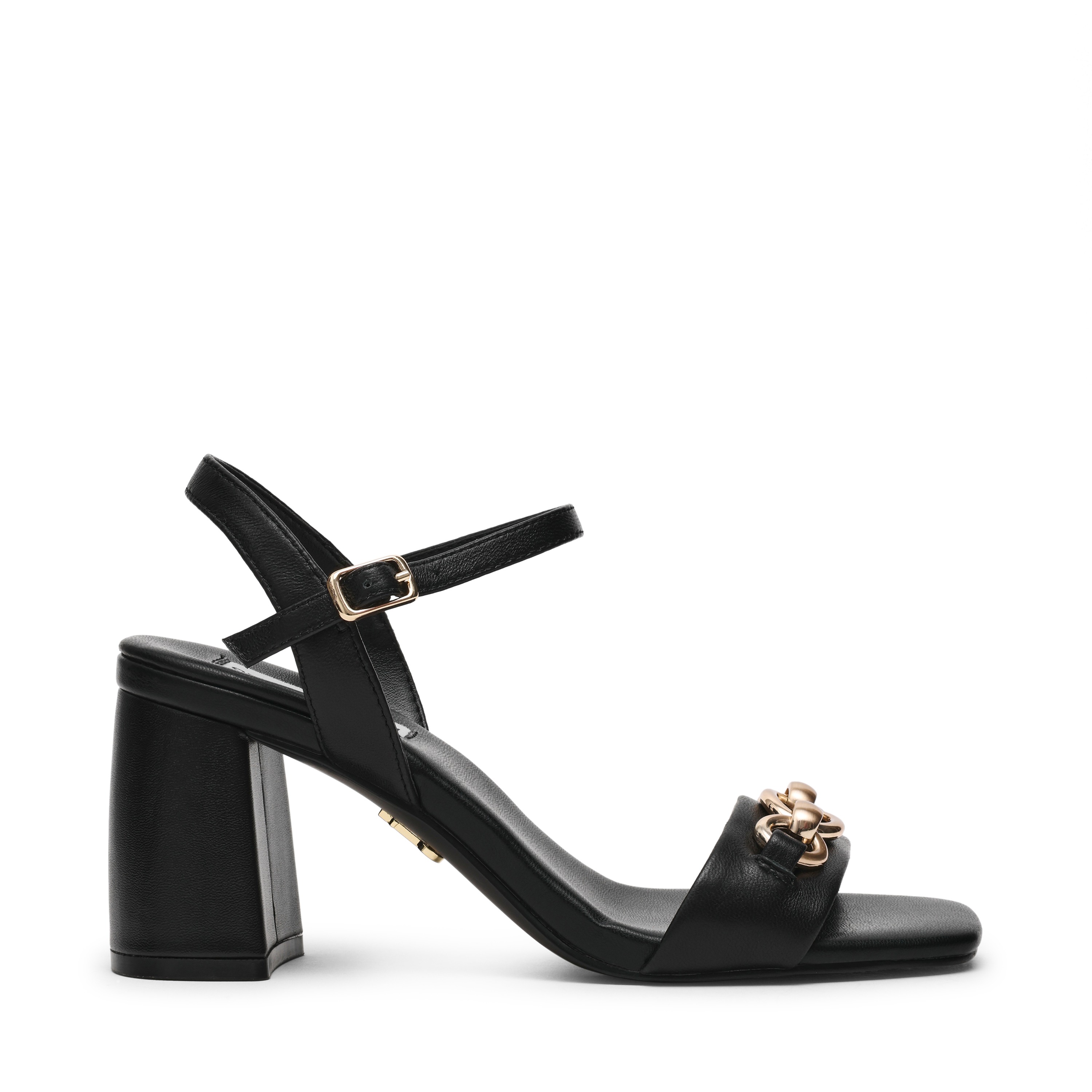 Labella Black  Heel Sandals