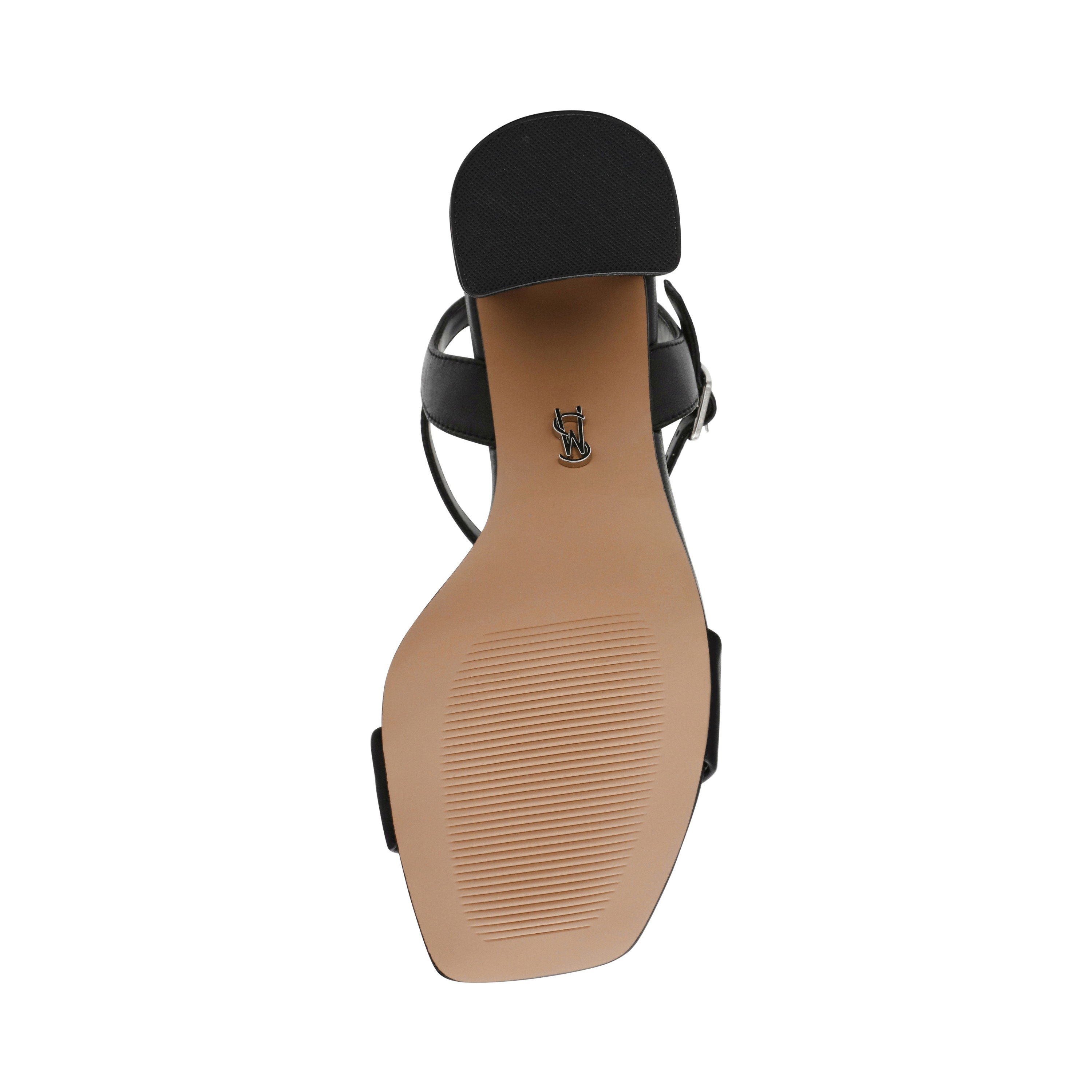 Layney Black  Heel Sandals